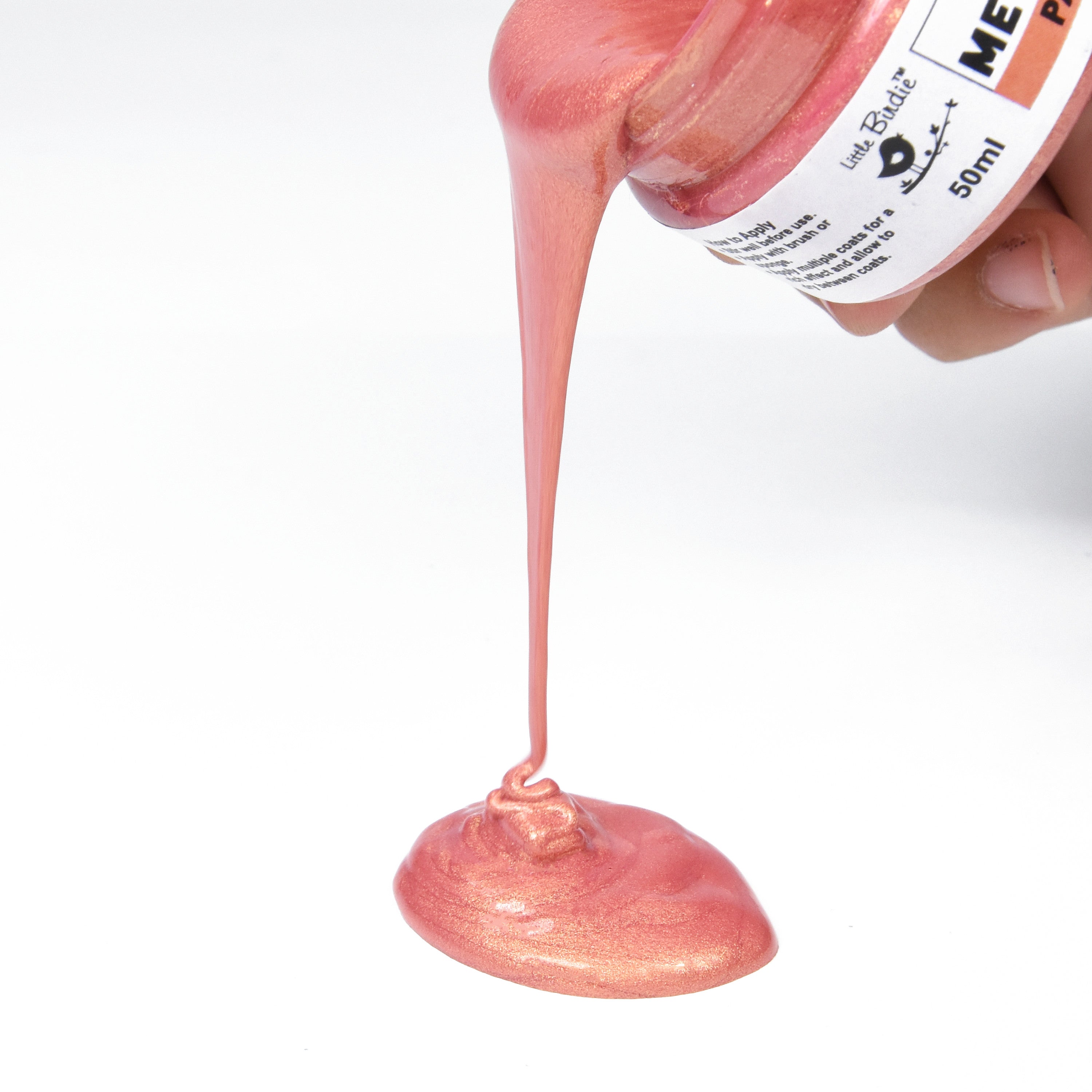 Tinted Metallic Paint Fired Brick 50Ml Bottle Lb - VC