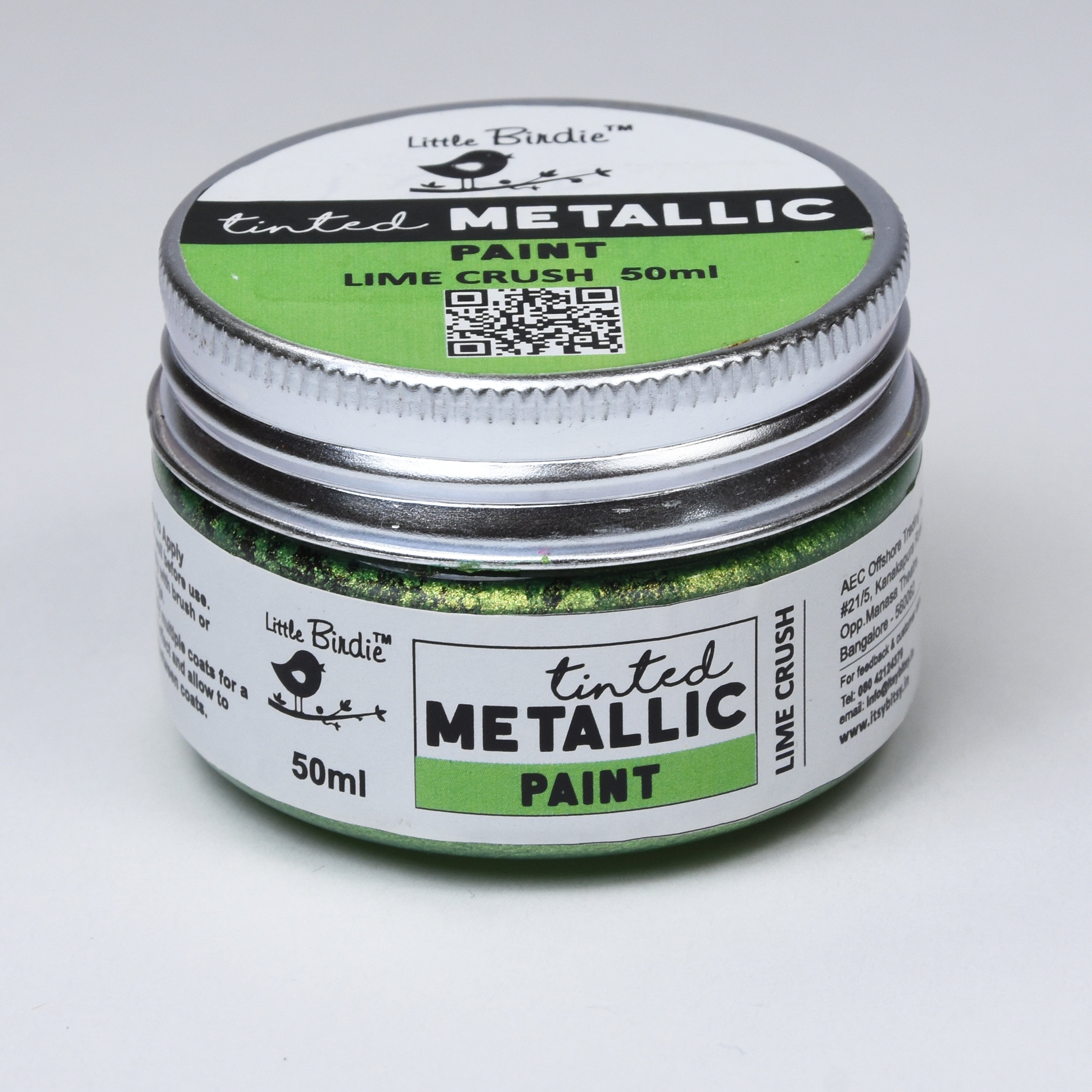 Tinted Metallic Paint Lime Crush 50Ml Bottle Lb - VC