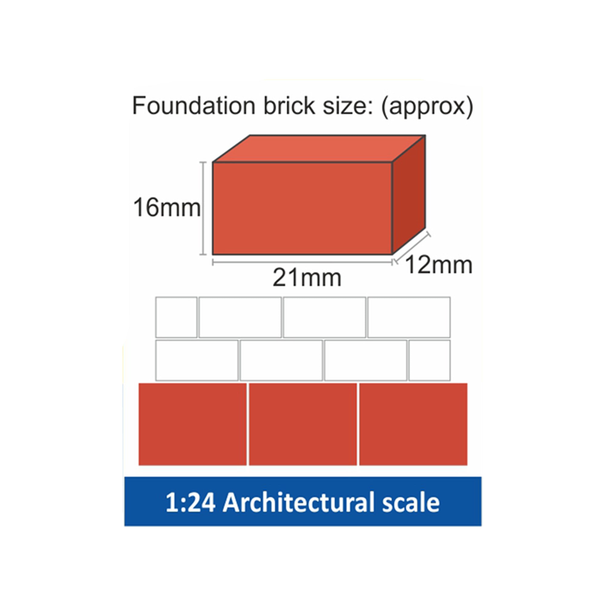 Build A Home Mdf Foundation Bricks W16 X H21 X D 12 mm 100pc