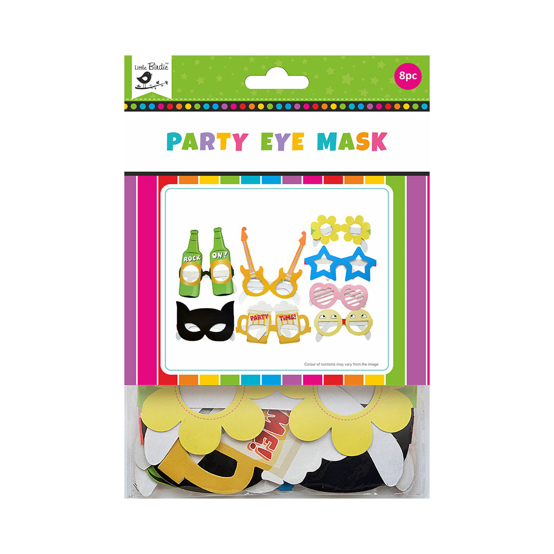 Party Eye Mask 8Pcs Lb