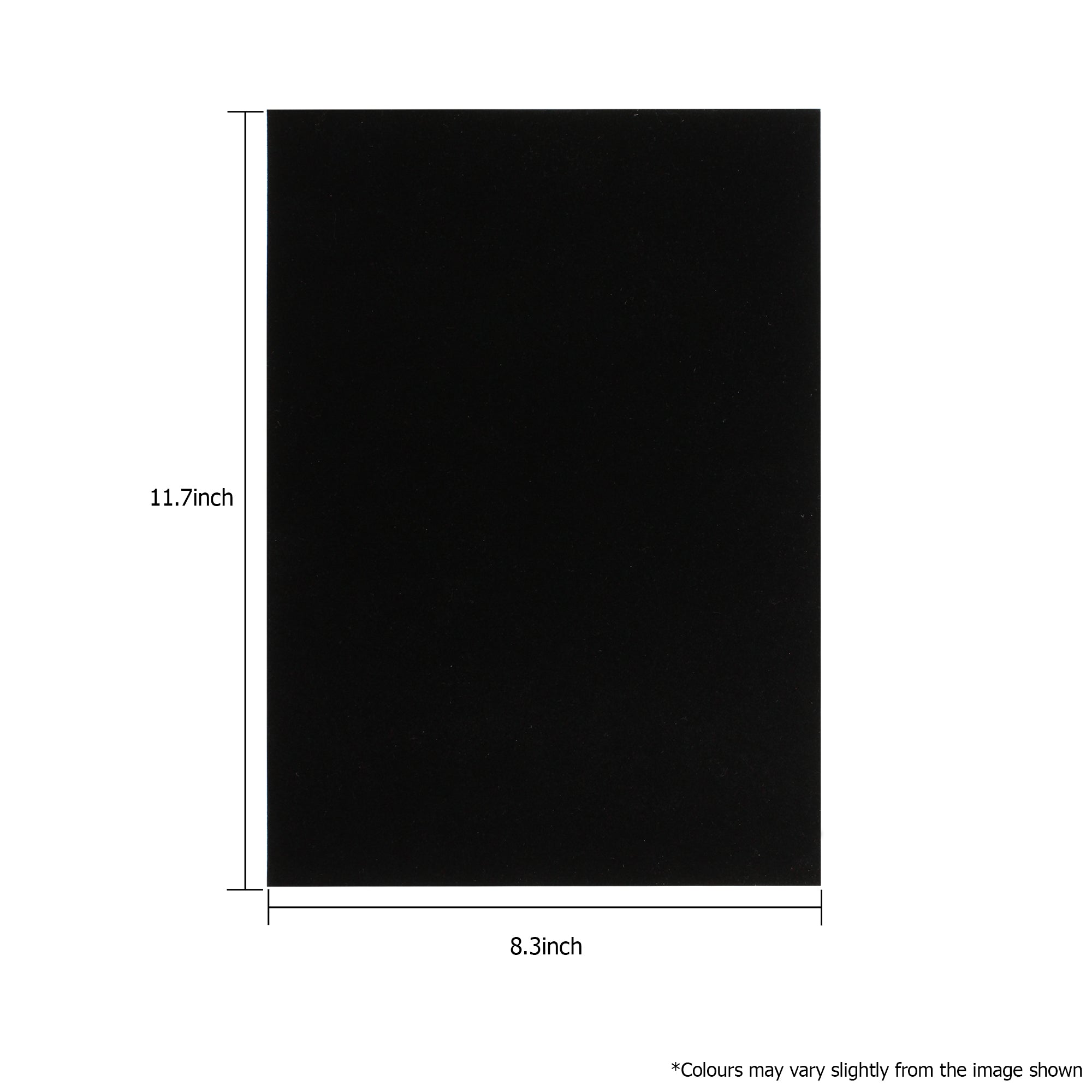 Flock Fabric A4 Black 1Sheet Lb