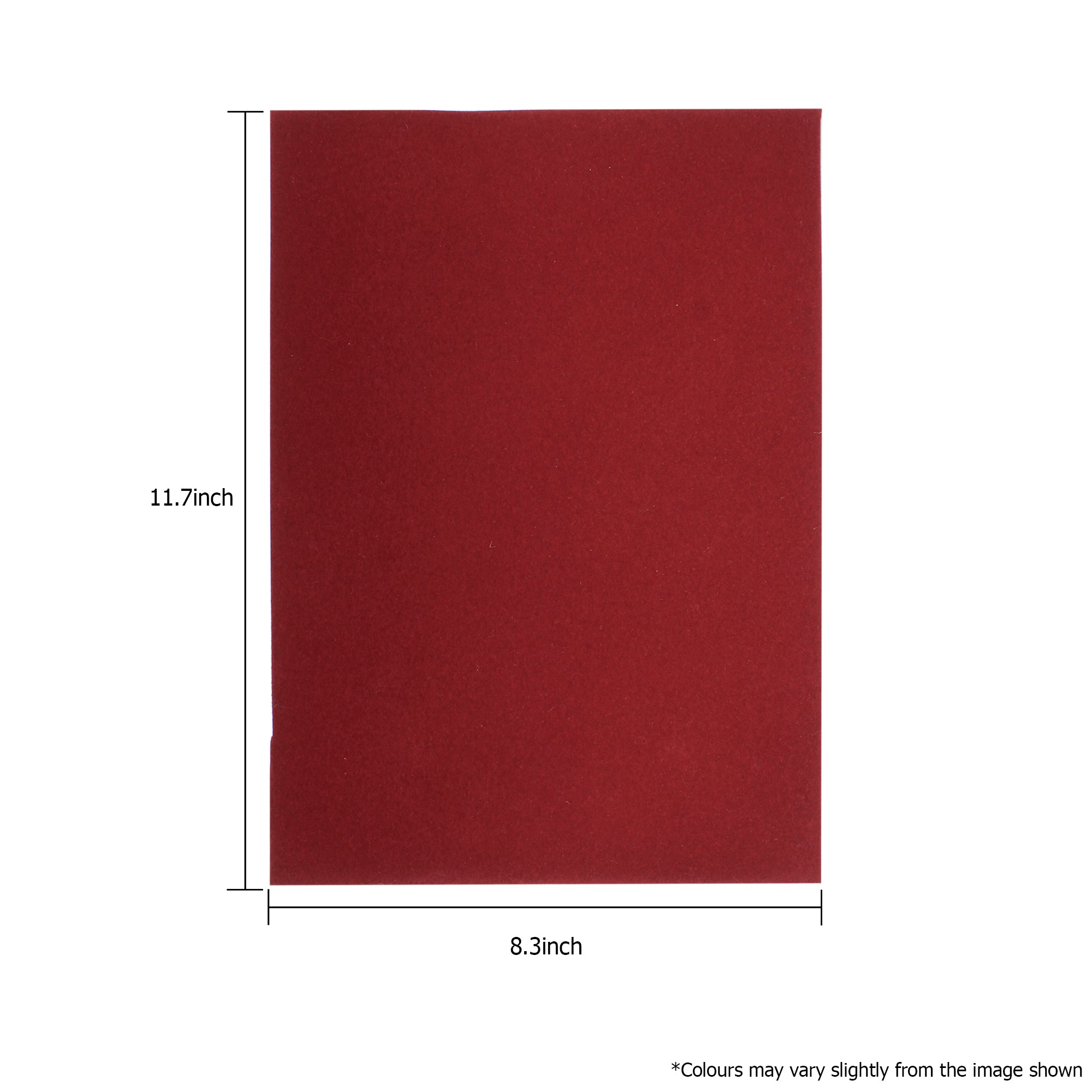 Flock Fabric A4 Maroon 1Sheet Lb