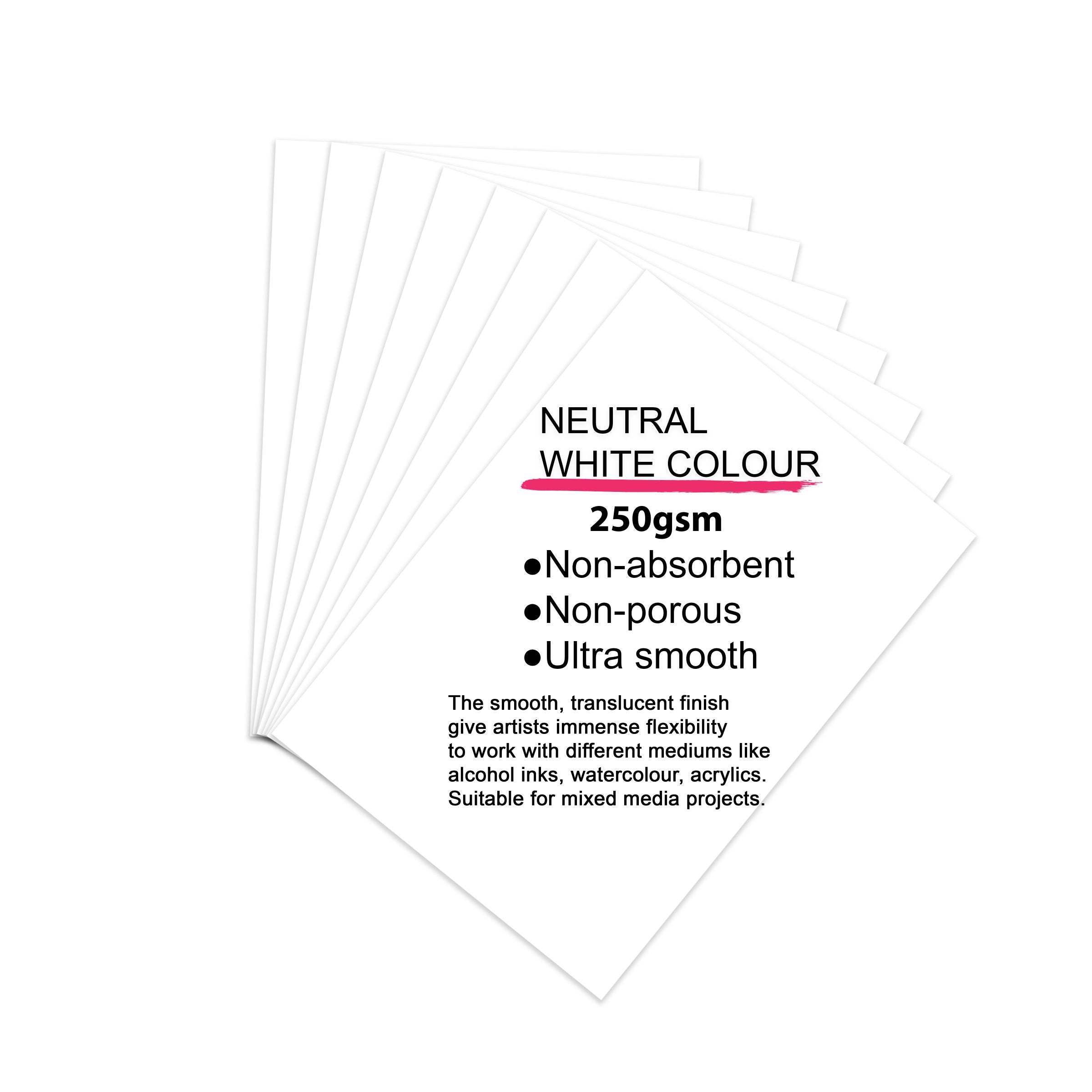 Alcohol Ink Paper A4 Size 250 Gsm Pack Of 8 Sheets Pb Lb