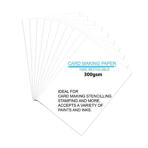 Card Making Paper A4 Size 300 Gsm Pack Of 10 Sheets Pb Lb