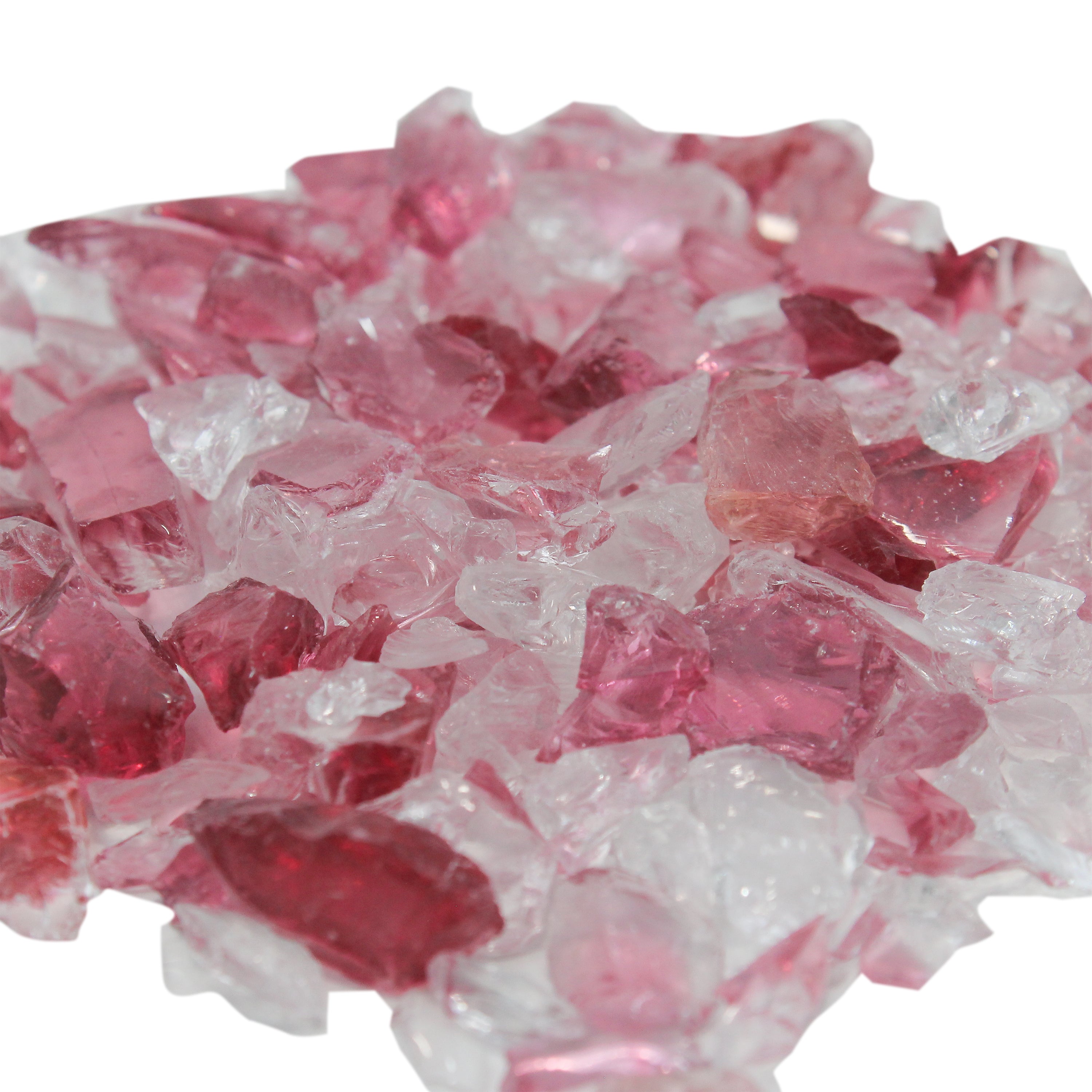 Crushed Glass Rose Petal 95G Bottle Lb