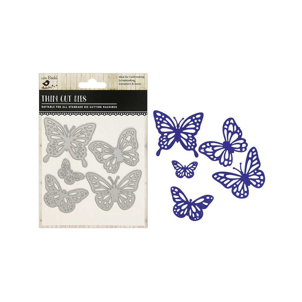 Thin Cut Dies Butterflies 5Pcs