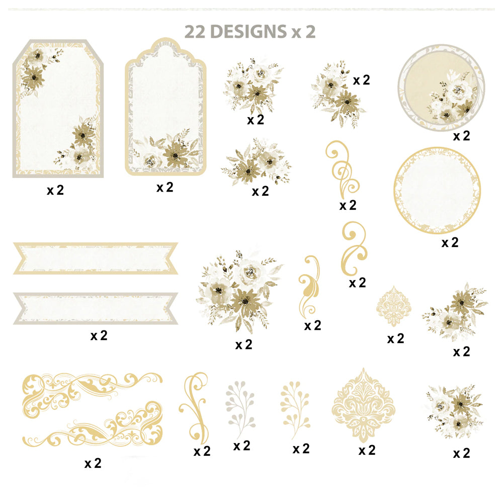 Amor Mio Ephemera Stickers 44pcs