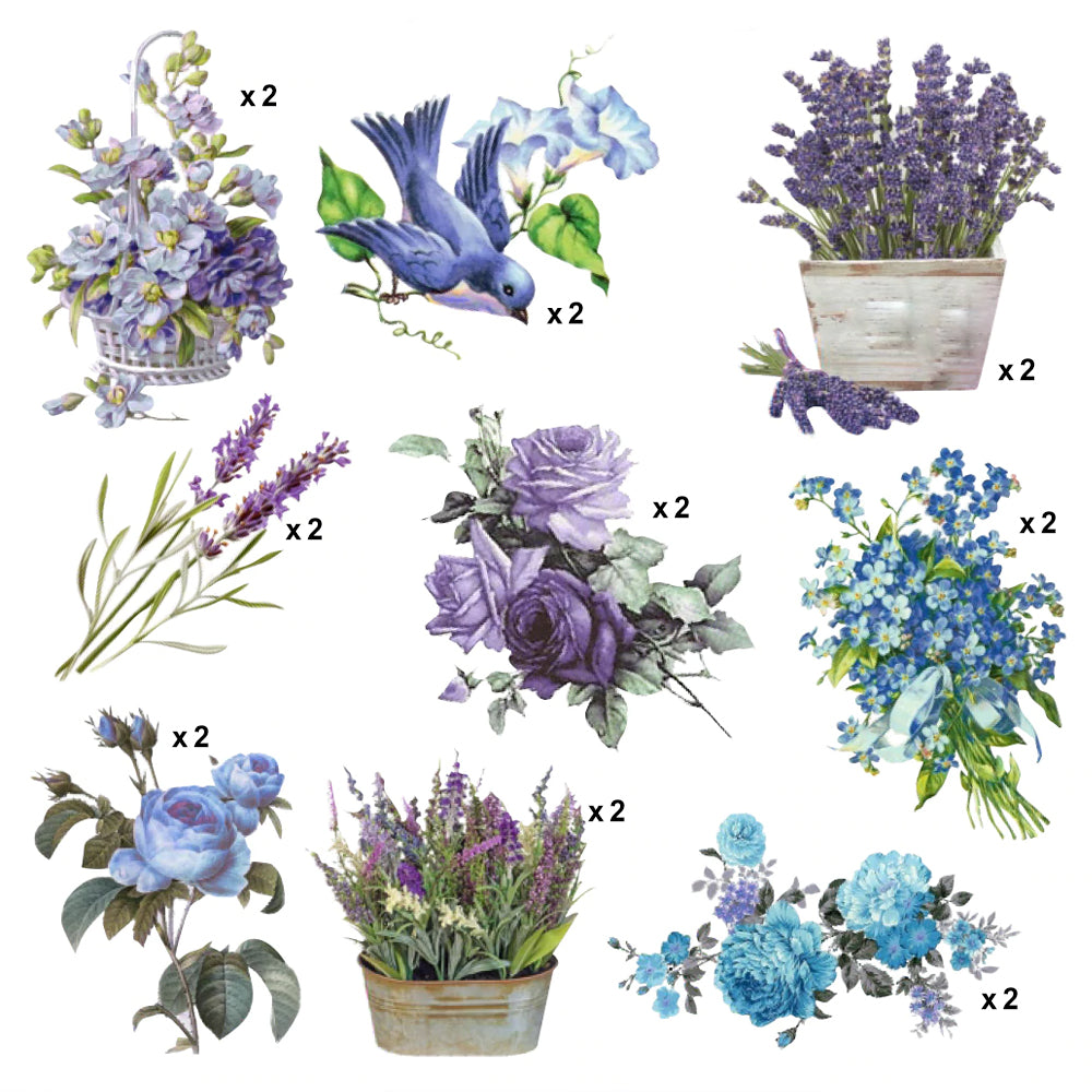 Purple Passion Ephemera Stickers 36pcs