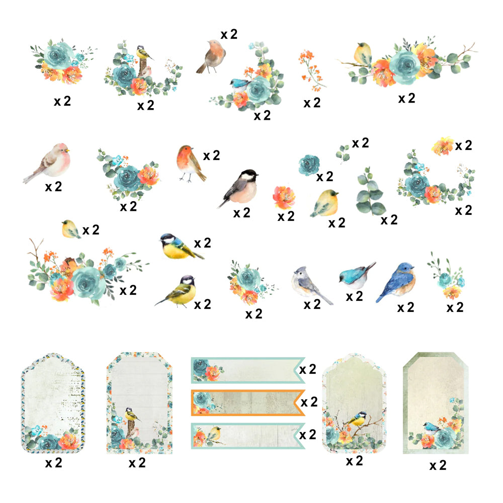 Woodland Stories Ephemera Stickers 66pcs