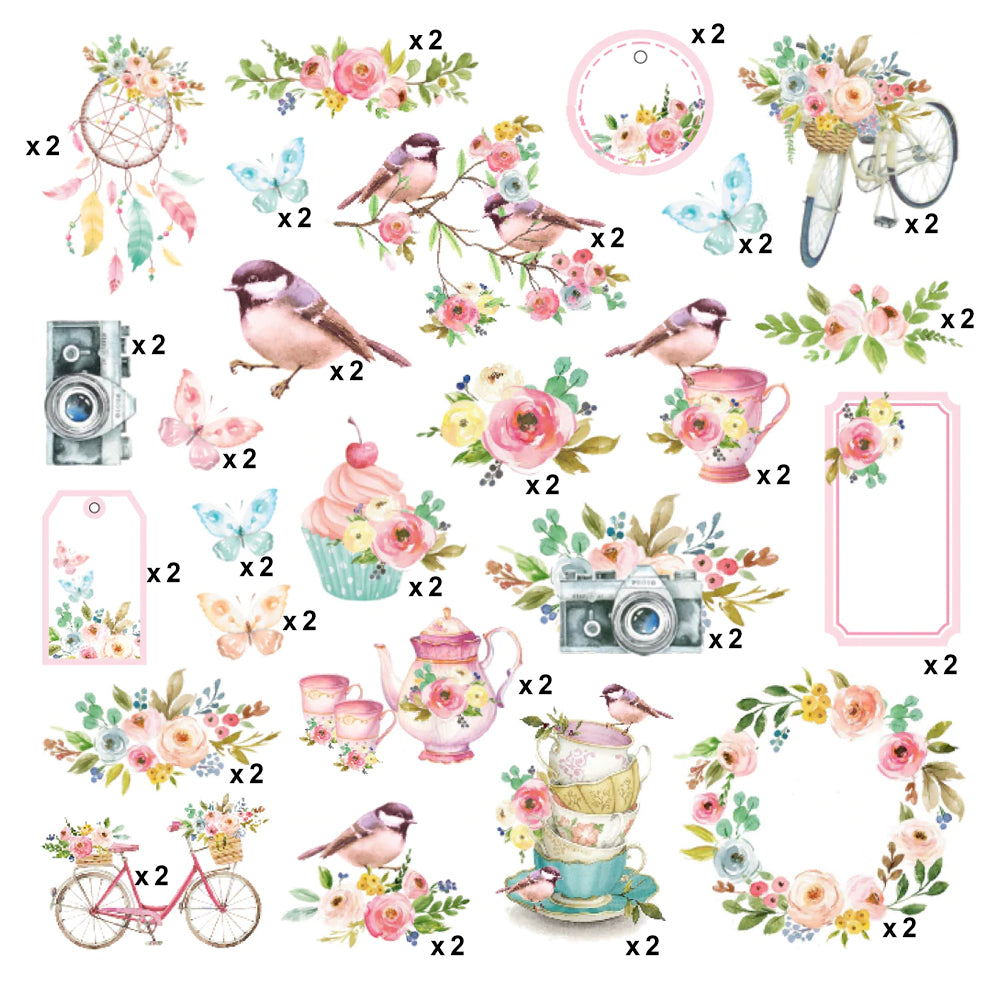 Celebrate Life Ephemera Stickers 50pcs