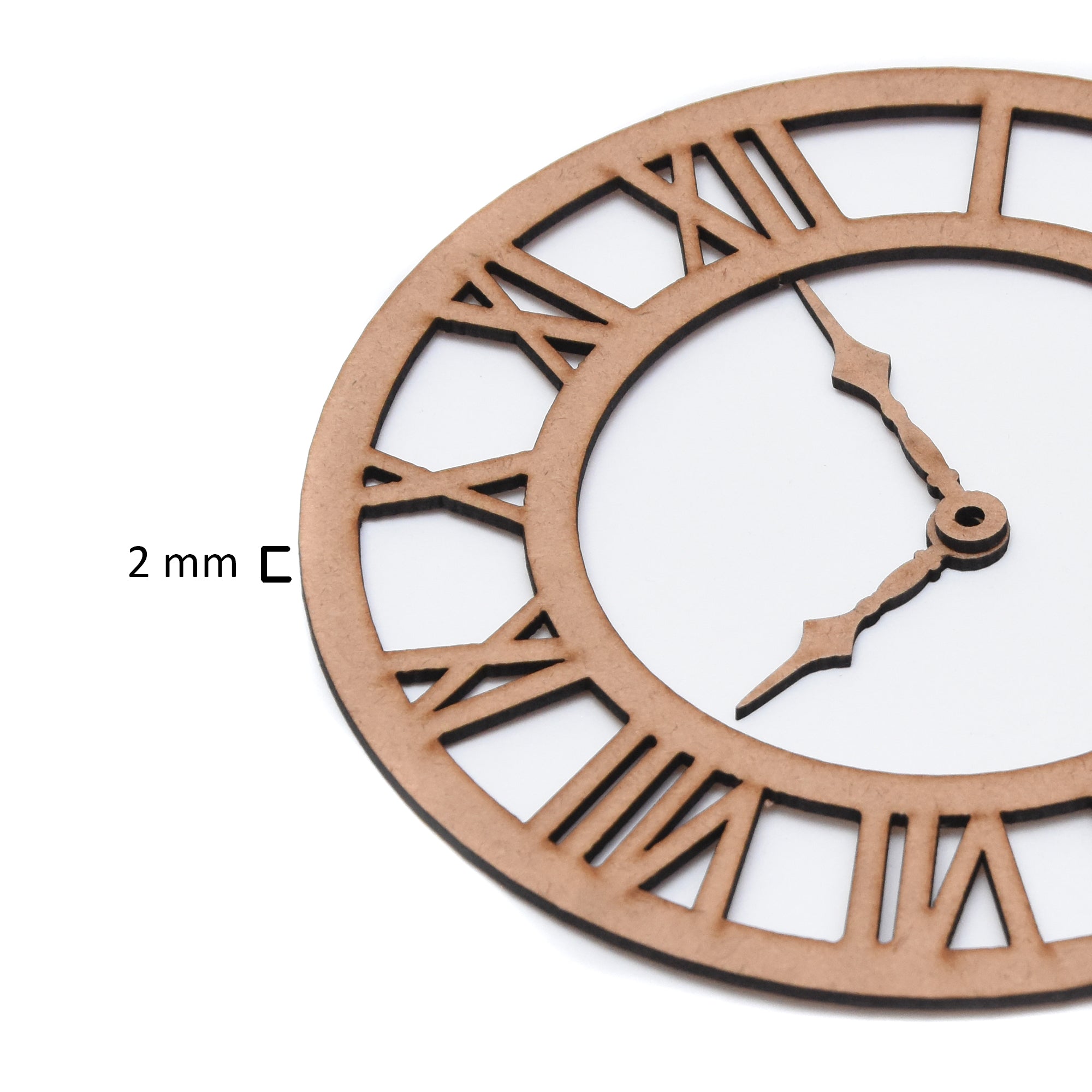 Mdf Clock 5Inchdia 2Mm Roman Dial 1 Pc Lb