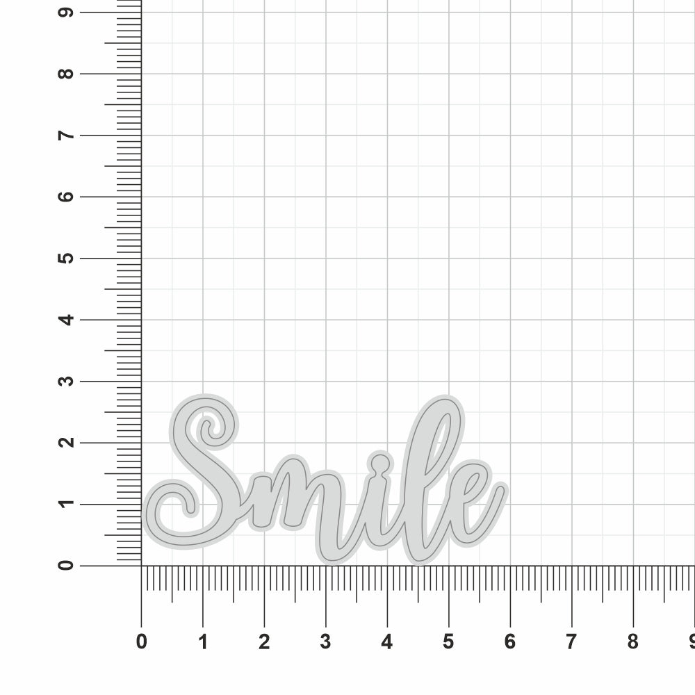 Thin Cut Dies Smile 5.8Cm X 3.2Cm 1Pc