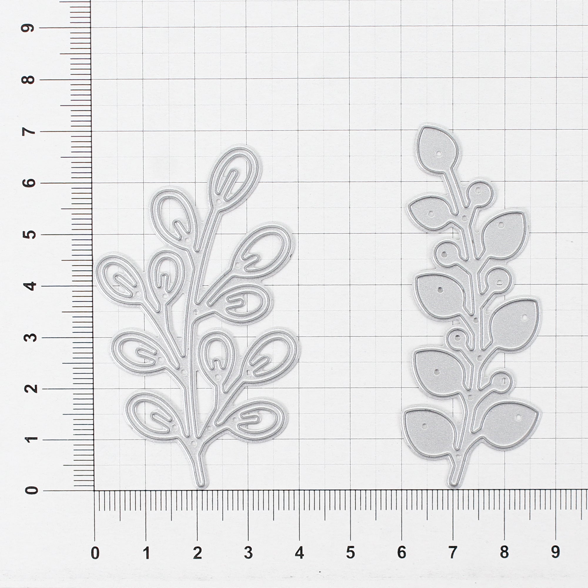 Thin Cut Dies Meadow Foliage 6.5Cm X 3.5 Cm & 6.5 Cm X 2 Cm 2Pc