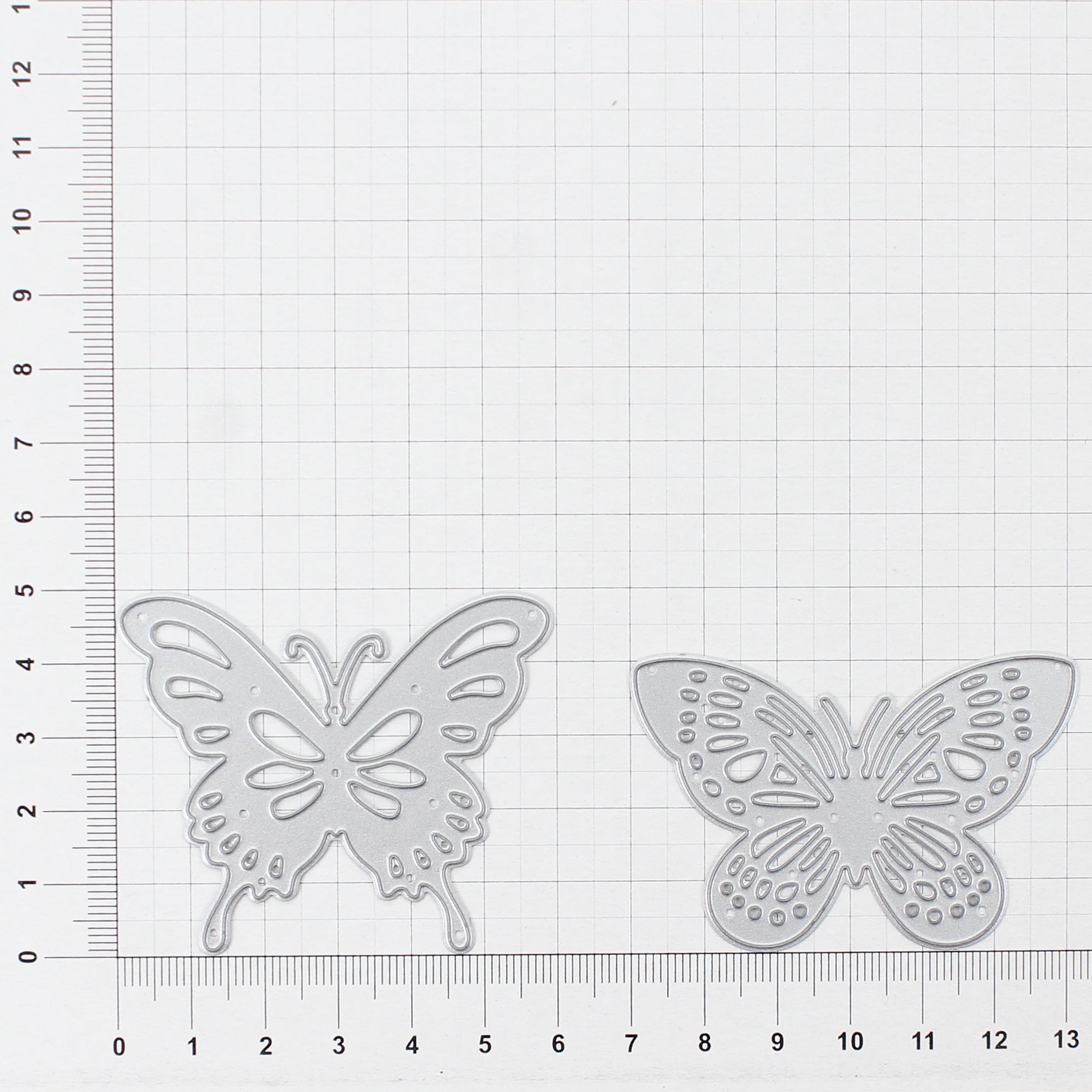 Thin Cut Dies Butterfly Duo 6.4 Cm X 4.3 Cm & 6.1 Cm X 5.1 Cm 2Pc