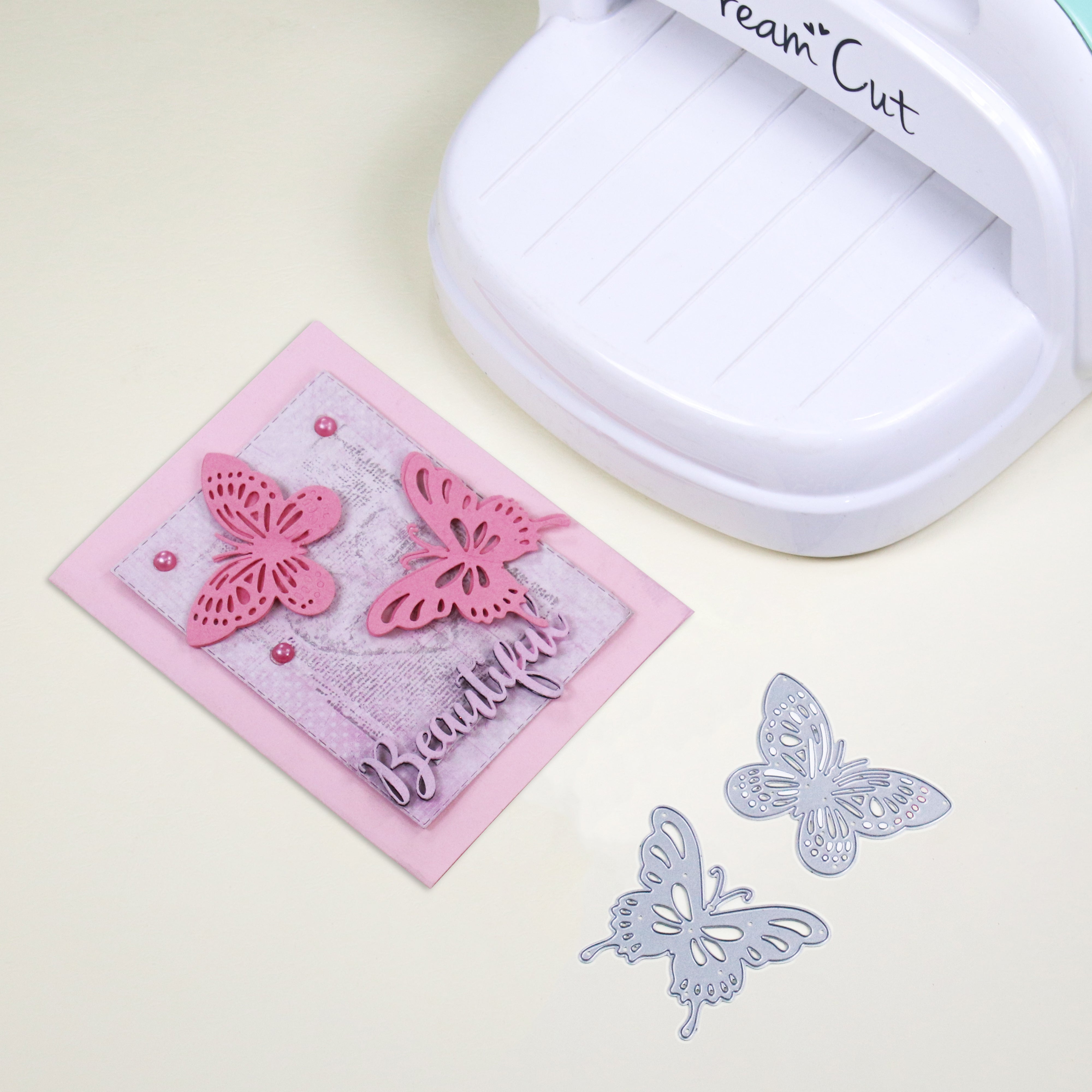 Thin Cut Dies Butterfly Duo 6.4 Cm X 4.3 Cm & 6.1 Cm X 5.1 Cm 2Pc