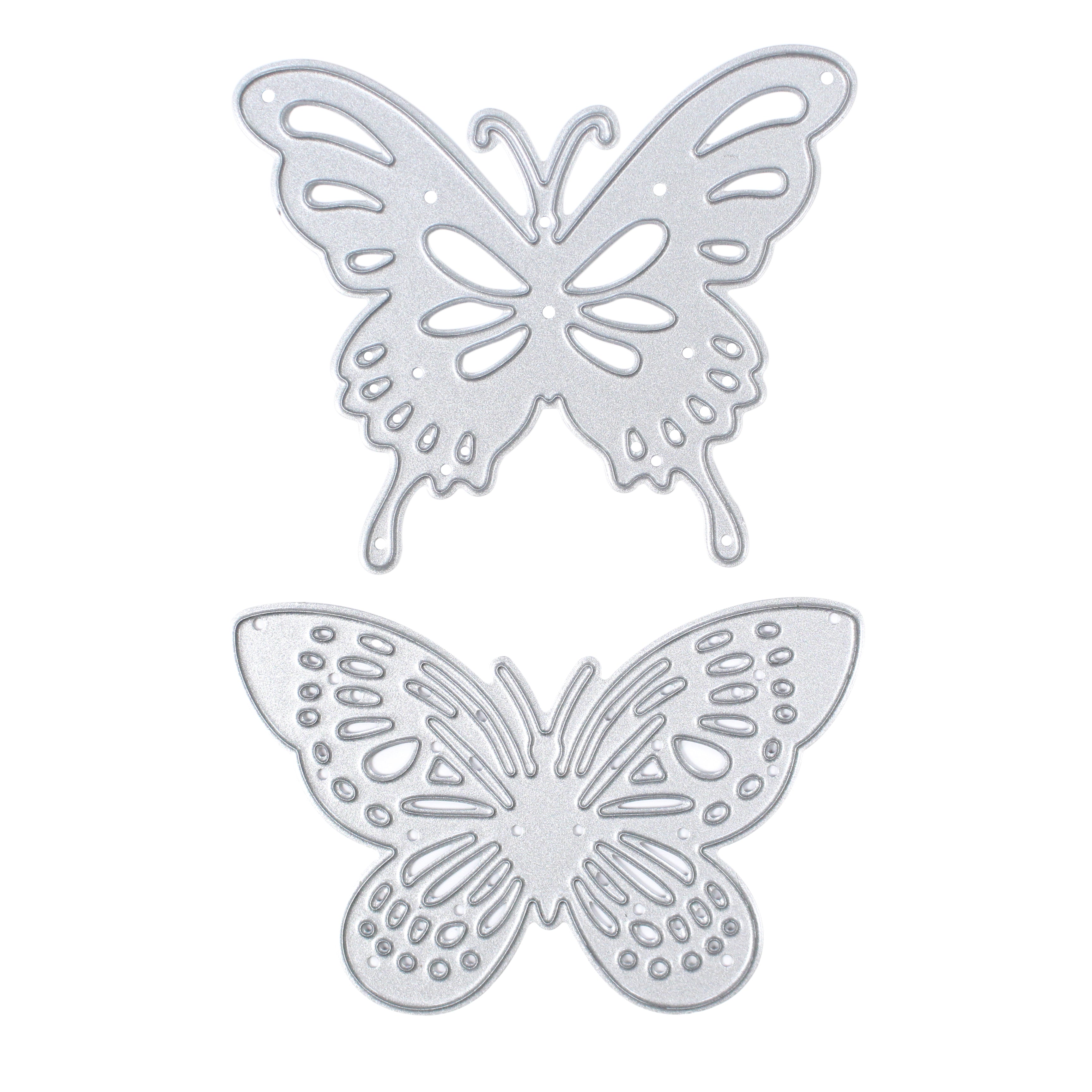 Thin Cut Dies Butterfly Duo 6.4 Cm X 4.3 Cm & 6.1 Cm X 5.1 Cm 2Pc