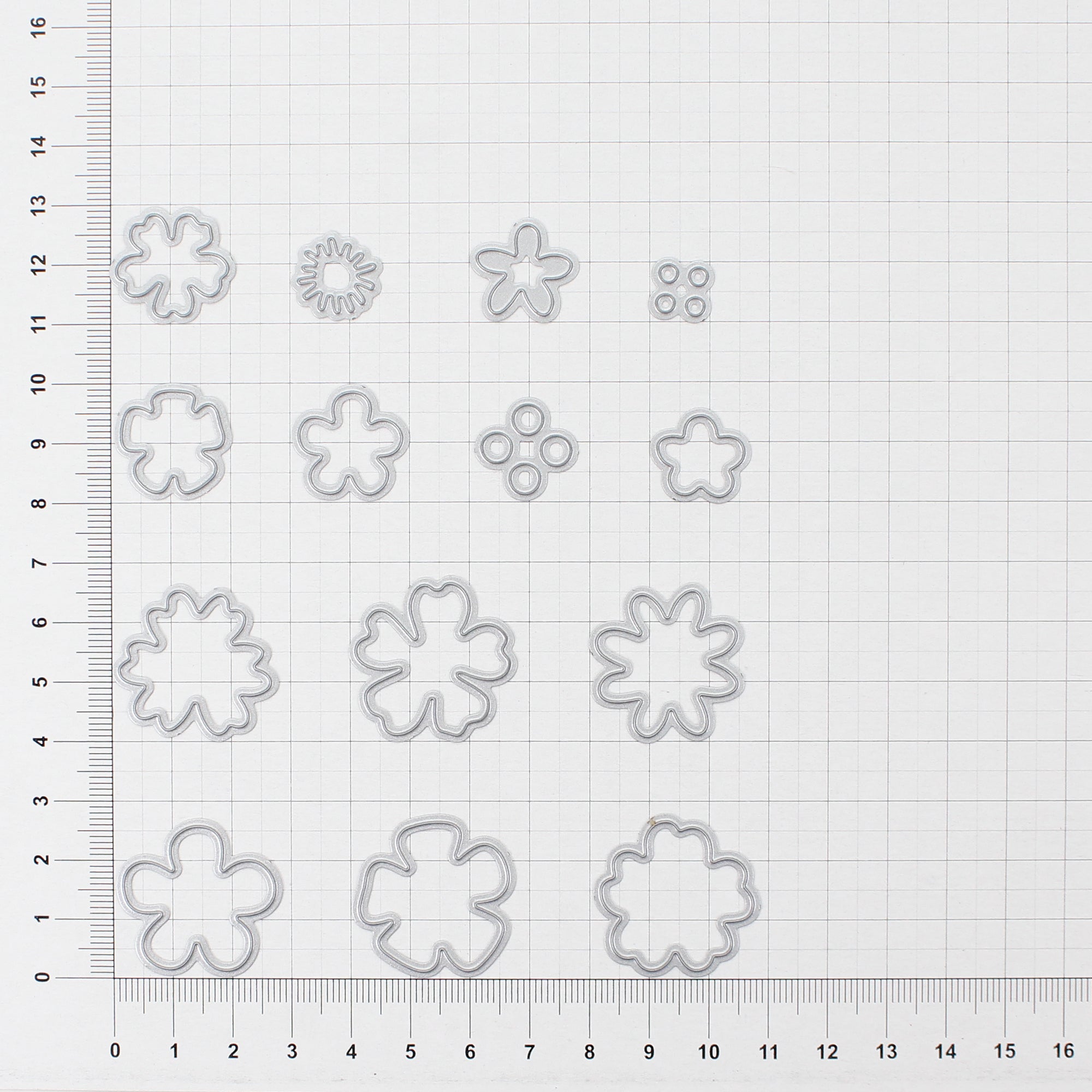 Thin Cut Dies Floral Festivity 3.1Cm X 3.1 Cm 3.1Cm X 3.1 Cm 3.1Cm X 3.1Cm 3Cm X 3 Cm 3Cm X 3 Cm 3Cm