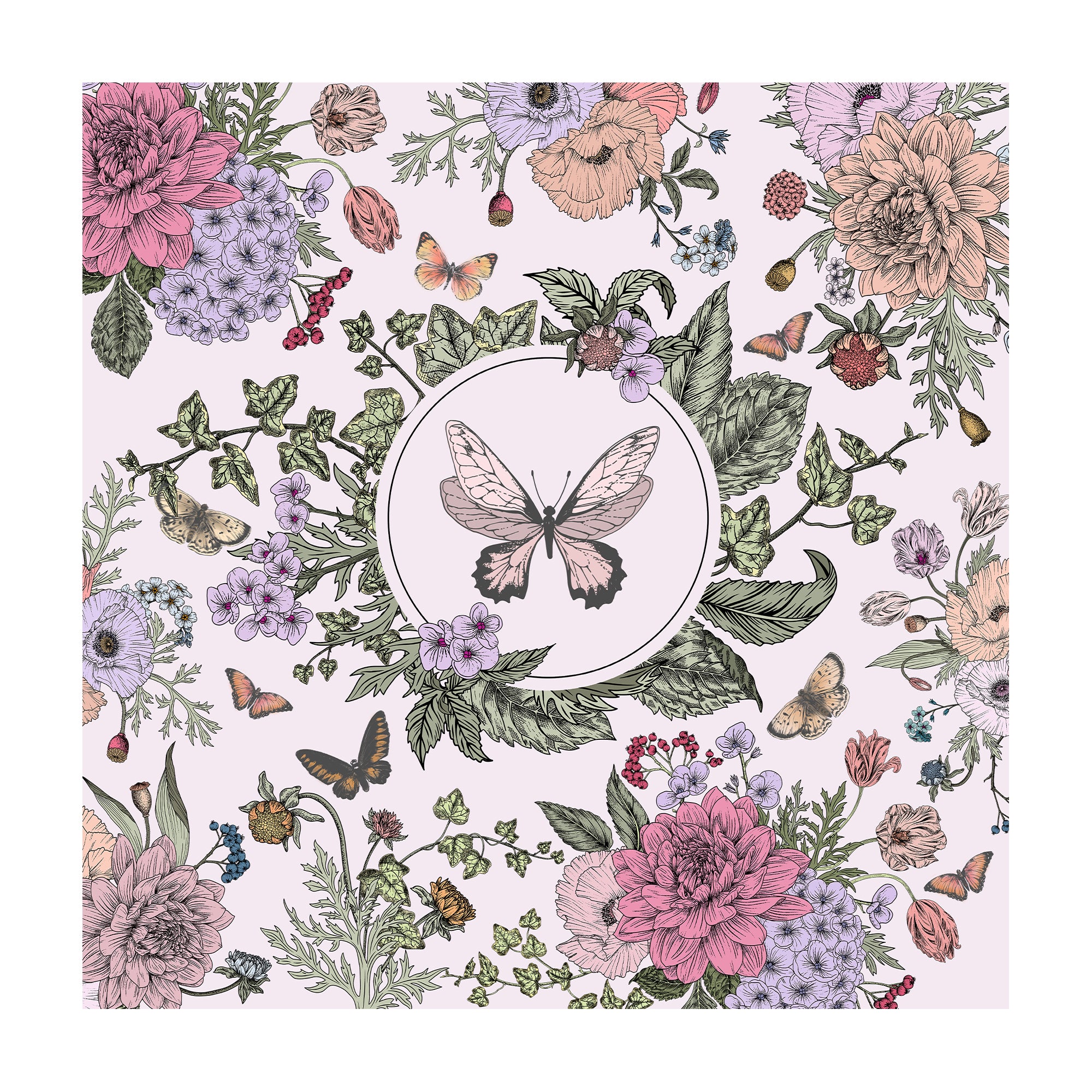 Printed Cardstock Pack - Botanical Garden, 12 X 12inch, 12Designs, 250gsm, 12Sheets