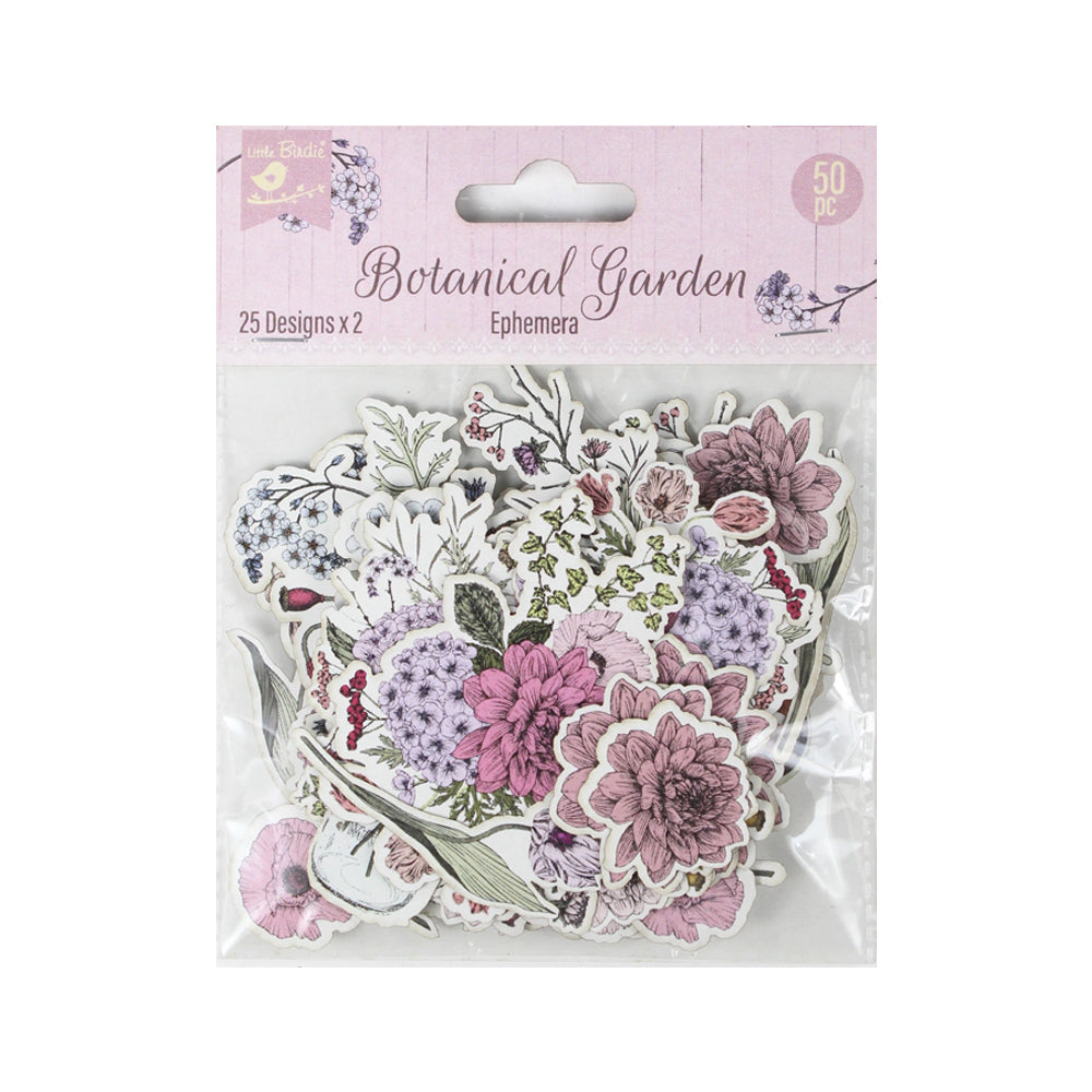 Ephemera Stickers Botanical Garden 50pc