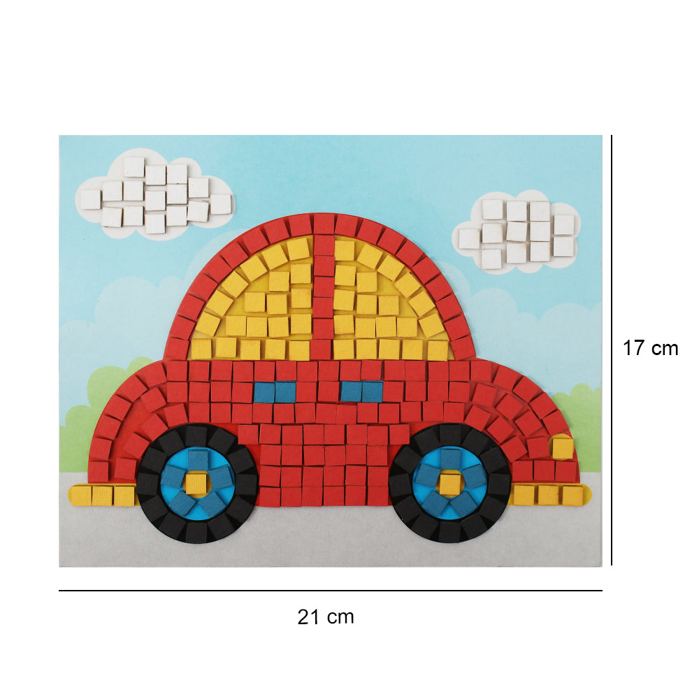 Mosaic Art Decor Peel And Stick Car 17 X 21Cm 1Pack