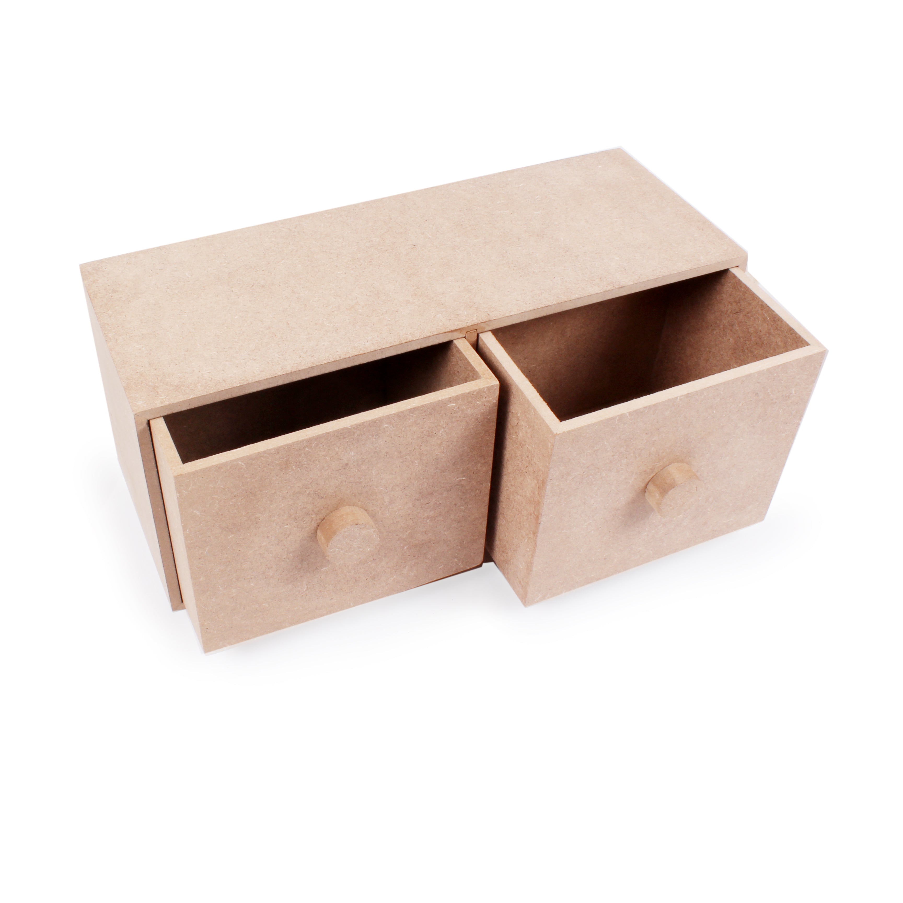 MDF Desk Drawers 2Compartments W12.6 X H5.5 X D4.9Inch 5.5Mm Thick 1Pc Lb