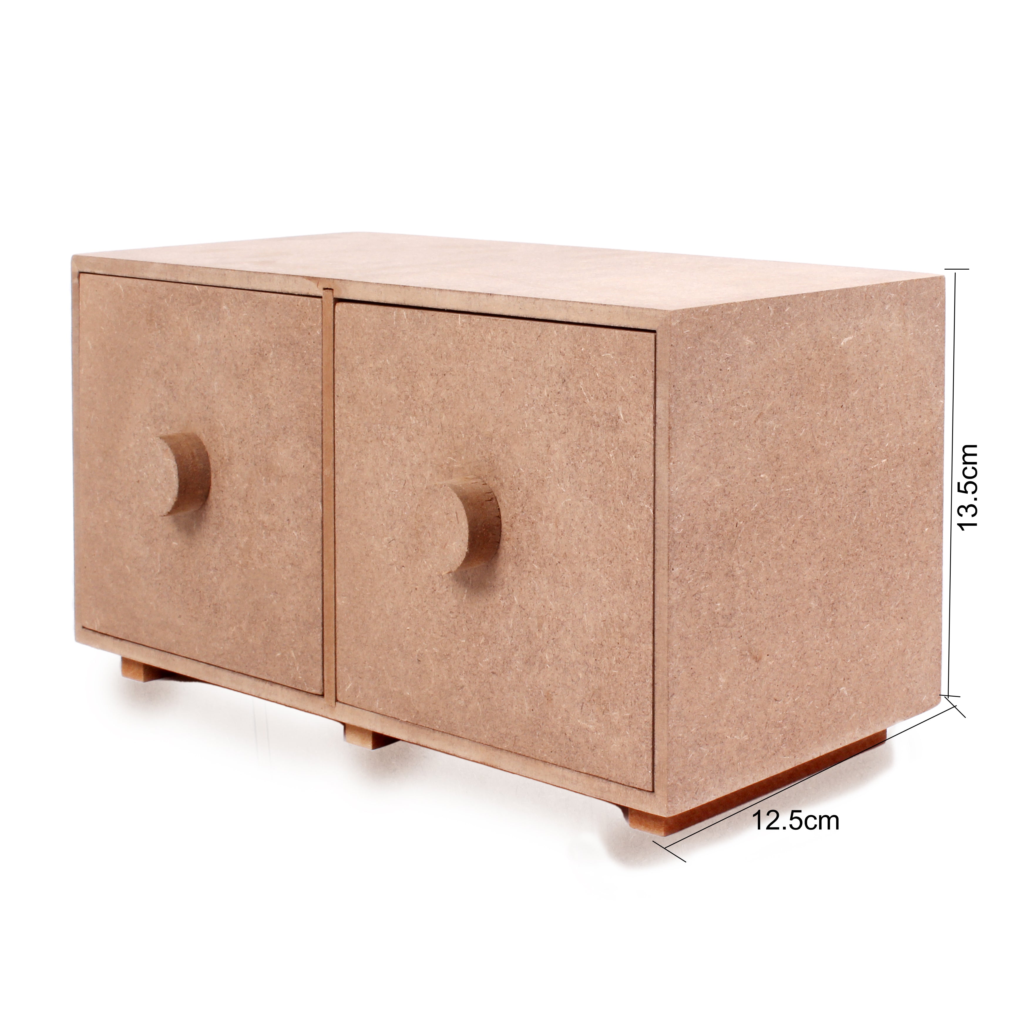 MDF Desk Drawers 2Compartments W12.6 X H5.5 X D4.9Inch 5.5Mm Thick 1Pc Lb