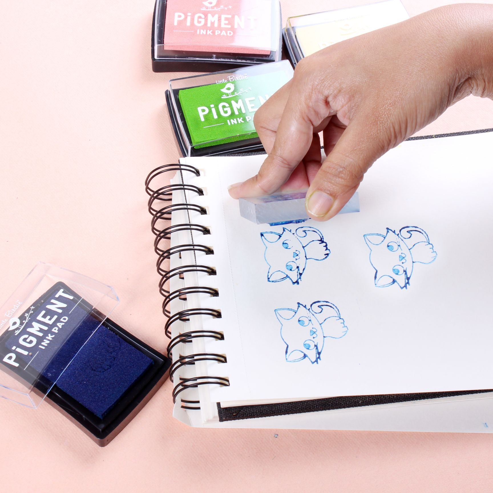 Acrylic Stamping Block 10mm 2inch X 2 inch Clear 1 pc