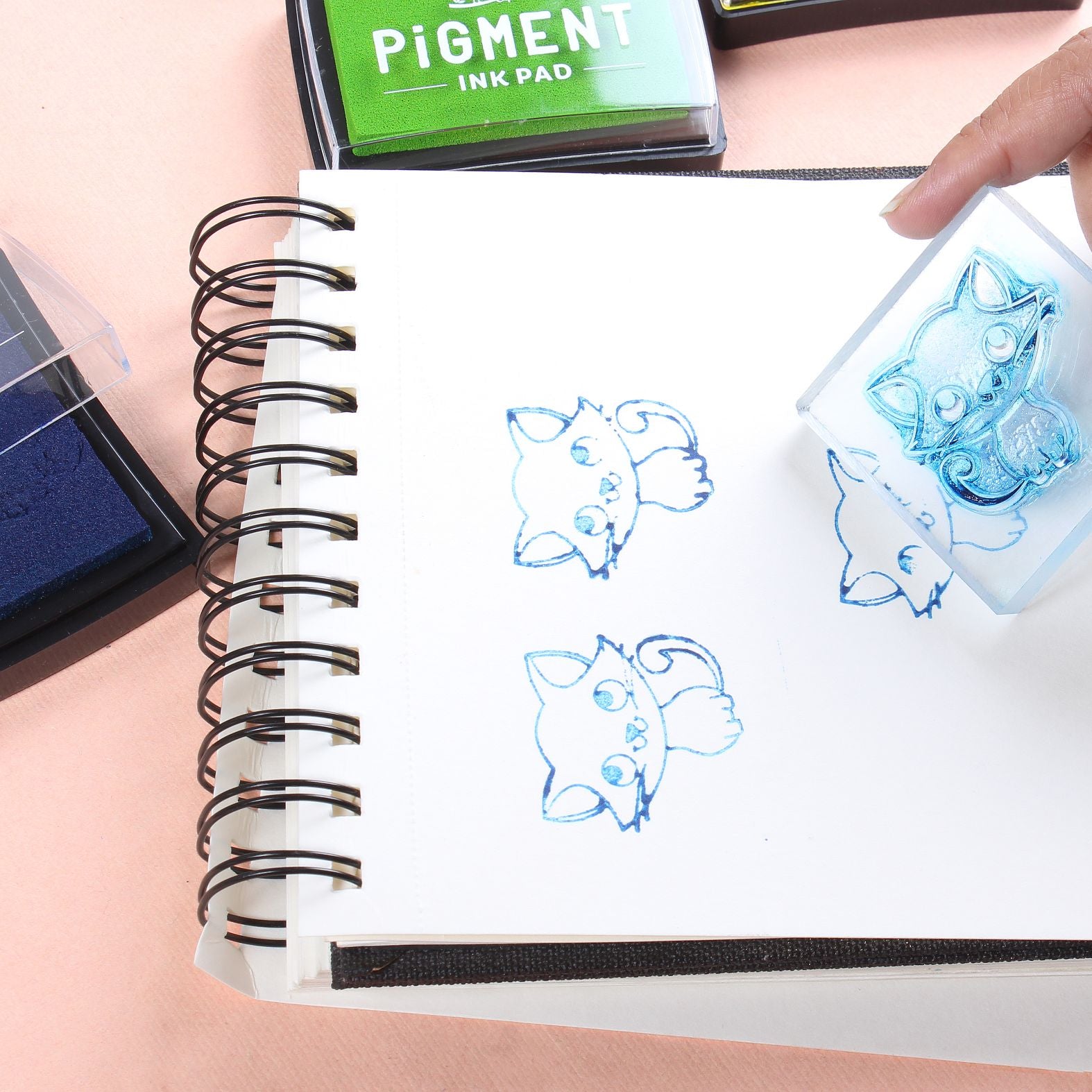 Acrylic Stamping Block 10mm 2inch X 2 inch Clear 1 pc