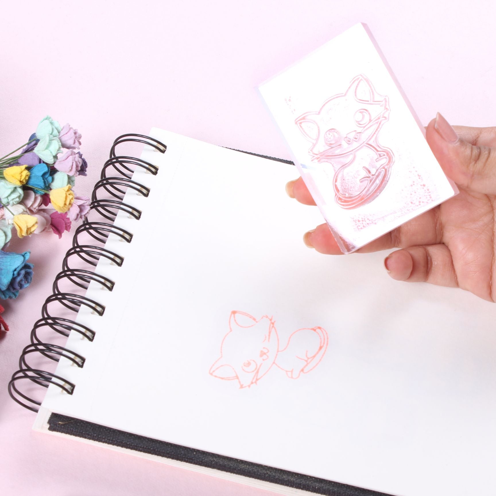 Acrylic Stamping Block 10mm 4inch X 3 inch Clear 1 pc