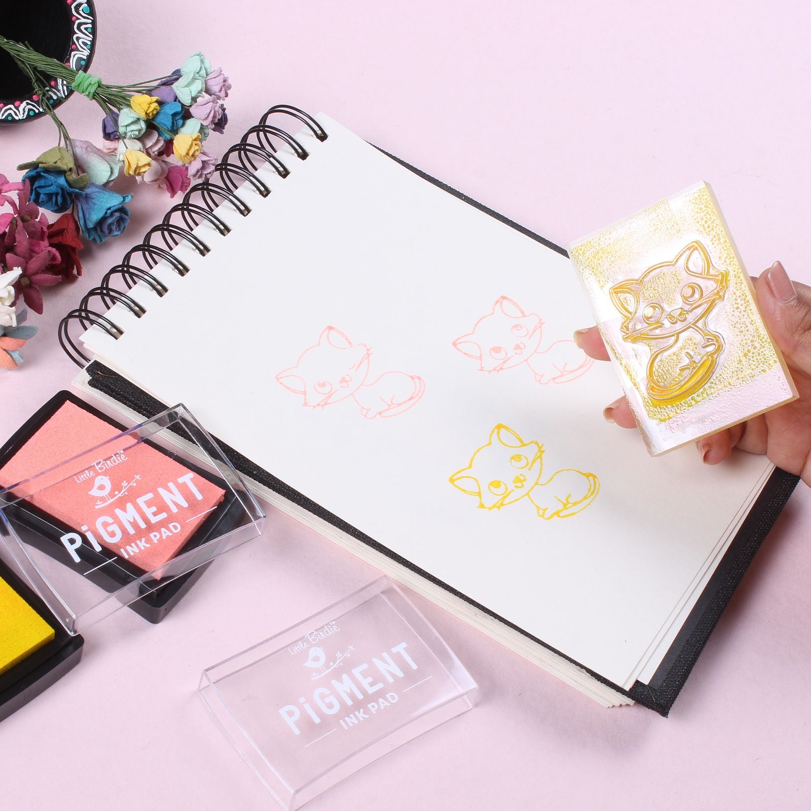 Acrylic Stamping Block 10mm 4inch X 3 inch Clear 1 pc