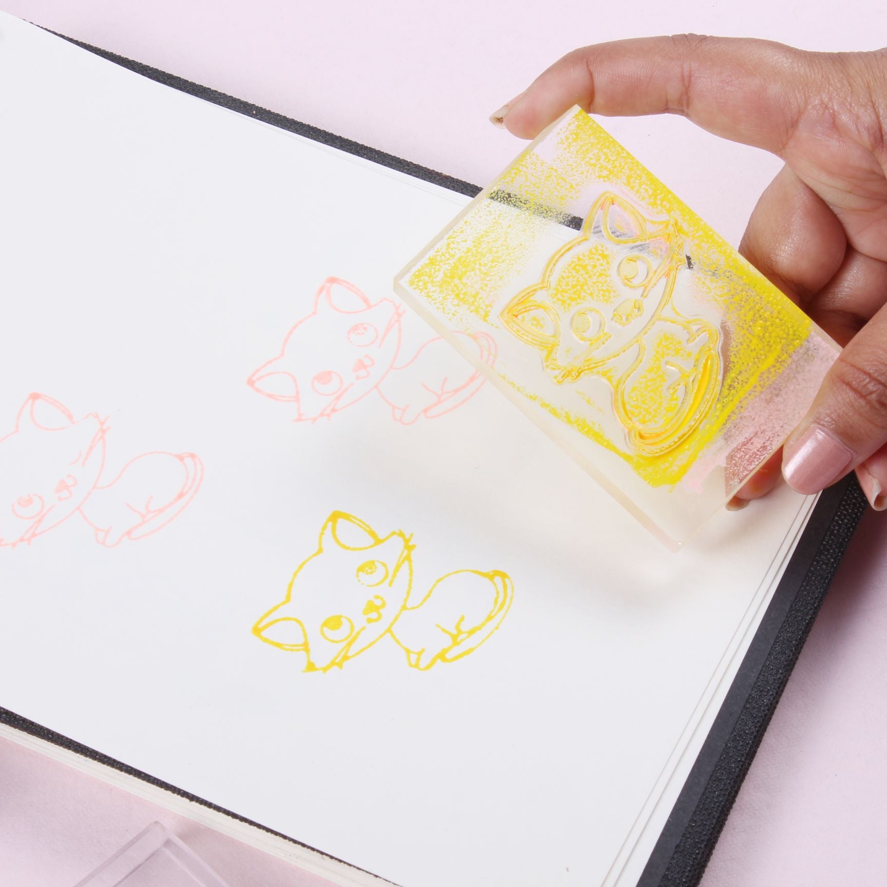 Acrylic Stamping Block 10mm 4inch X 3 inch Clear 1 pc