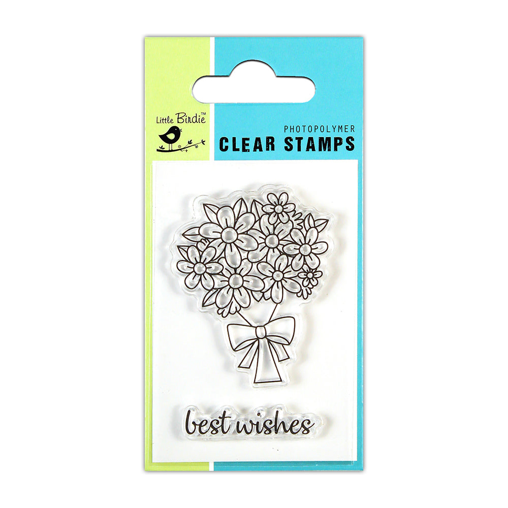 Clear Stamp Greetings 2Inch X 3Inch 2Pc