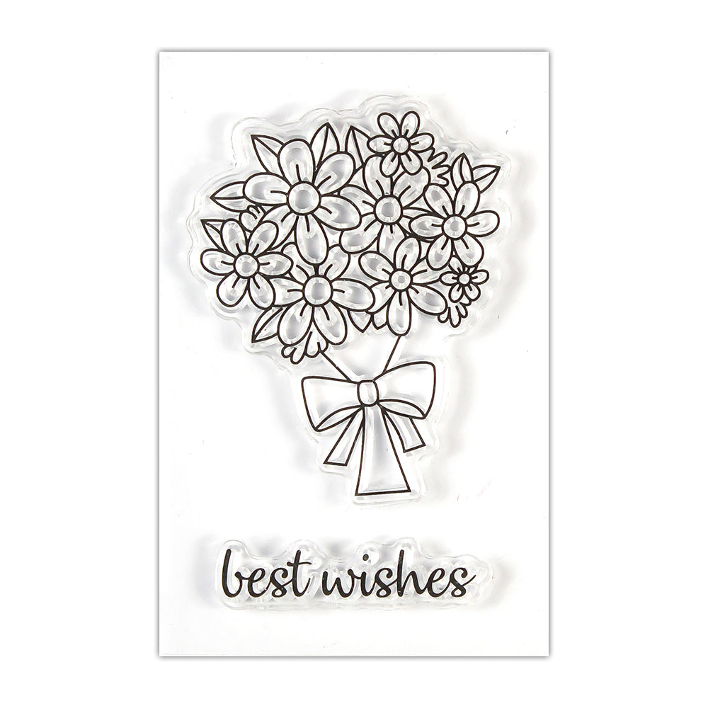 Clear Stamp Greetings 2Inch X 3Inch 2Pc