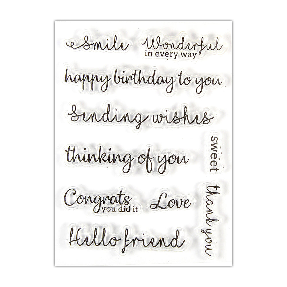 Clear Stamp Sweet Conversation 3Inch X 4Inch 10Pc