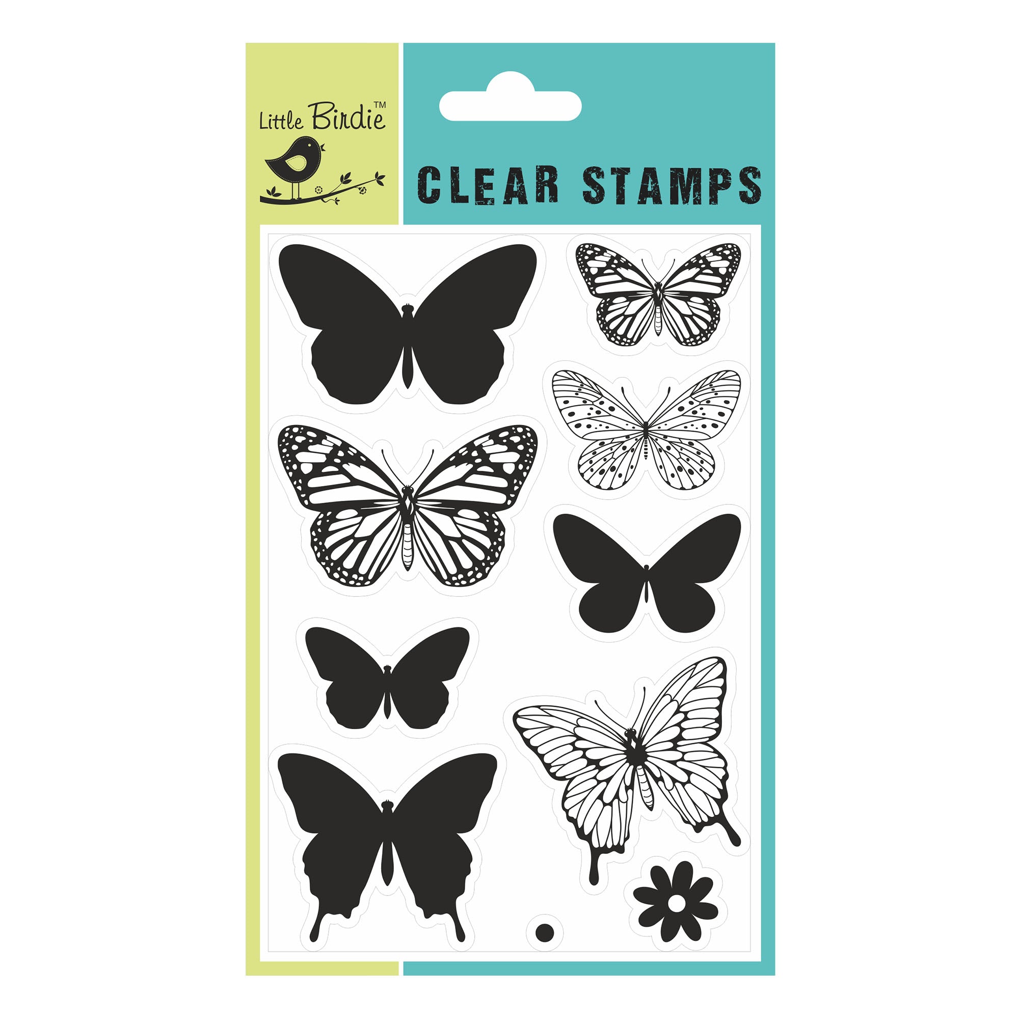 Clear Stamp 4Inch X 6Inch Butterfly Collection 10Pc
