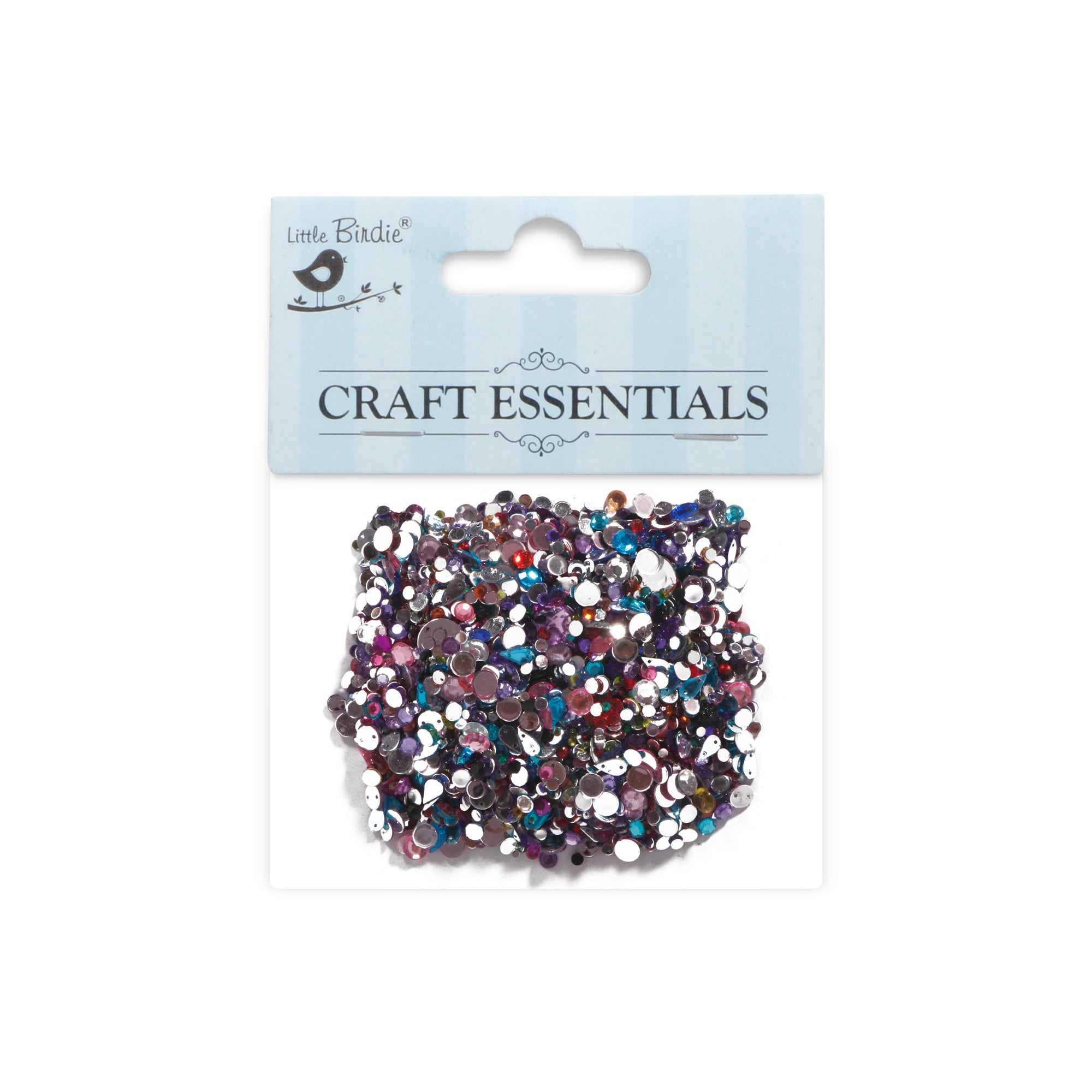 Craft Gems Assorted Sizes 100Gm Lb
