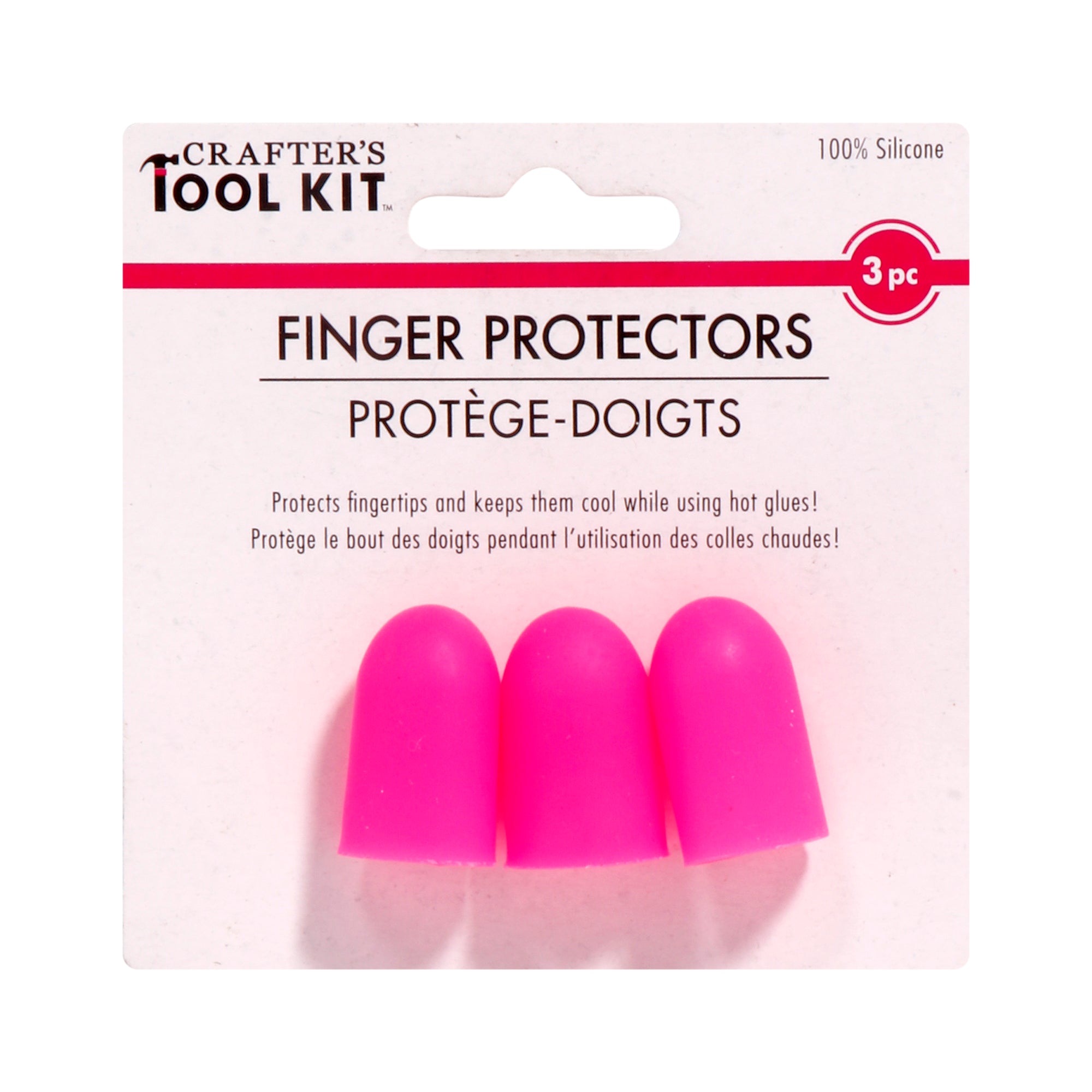 Silicone Finger Protectors Non-Stick 3Pc Pbci Mc