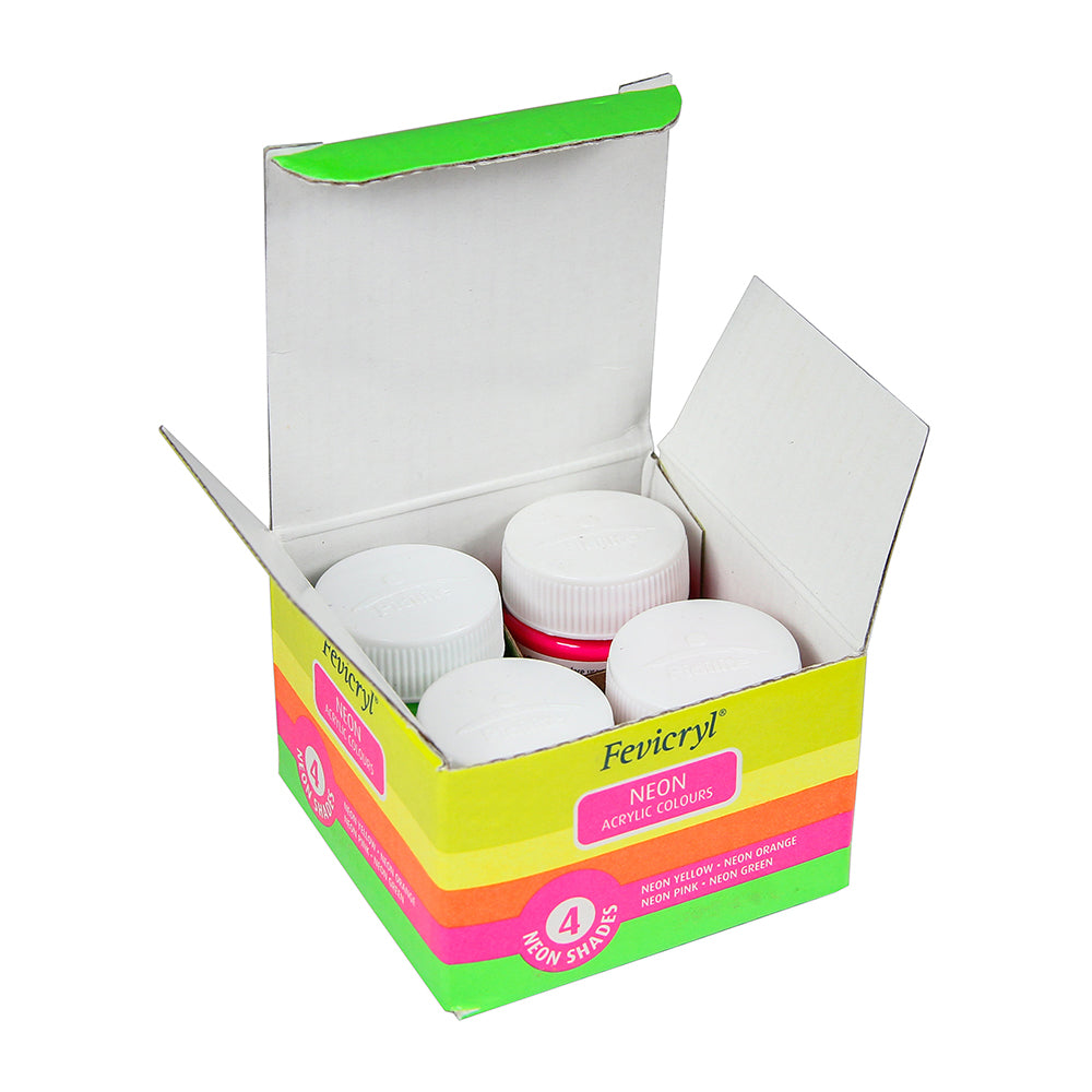 Neon Colour Kit 4*15Ml Fevicryl