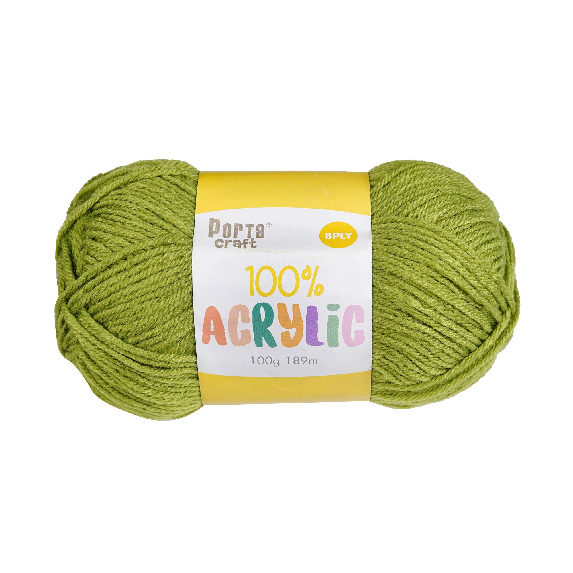 Porta Craft Acrylic Yarn 100% 100Gm 189M 8Ply Tree Frog
