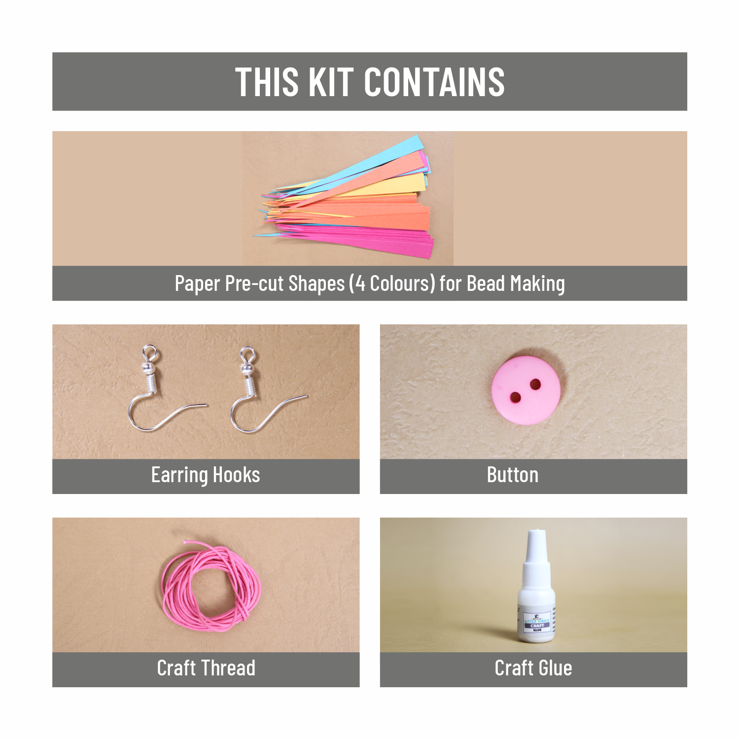 Diy Make Your Own Paper Bead Jewellery Kit 1 Box Lb