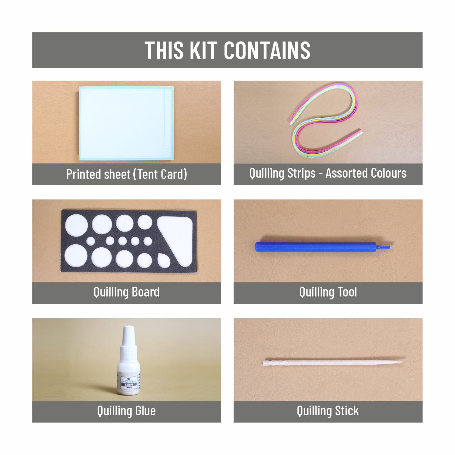 DIY Paper Quilling Table Decor Kit