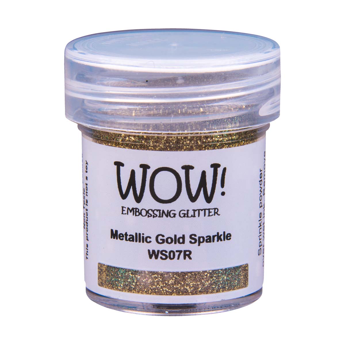 WOW! Embossing Glitter, 15ml Jar - Metallic Gold Sparkle