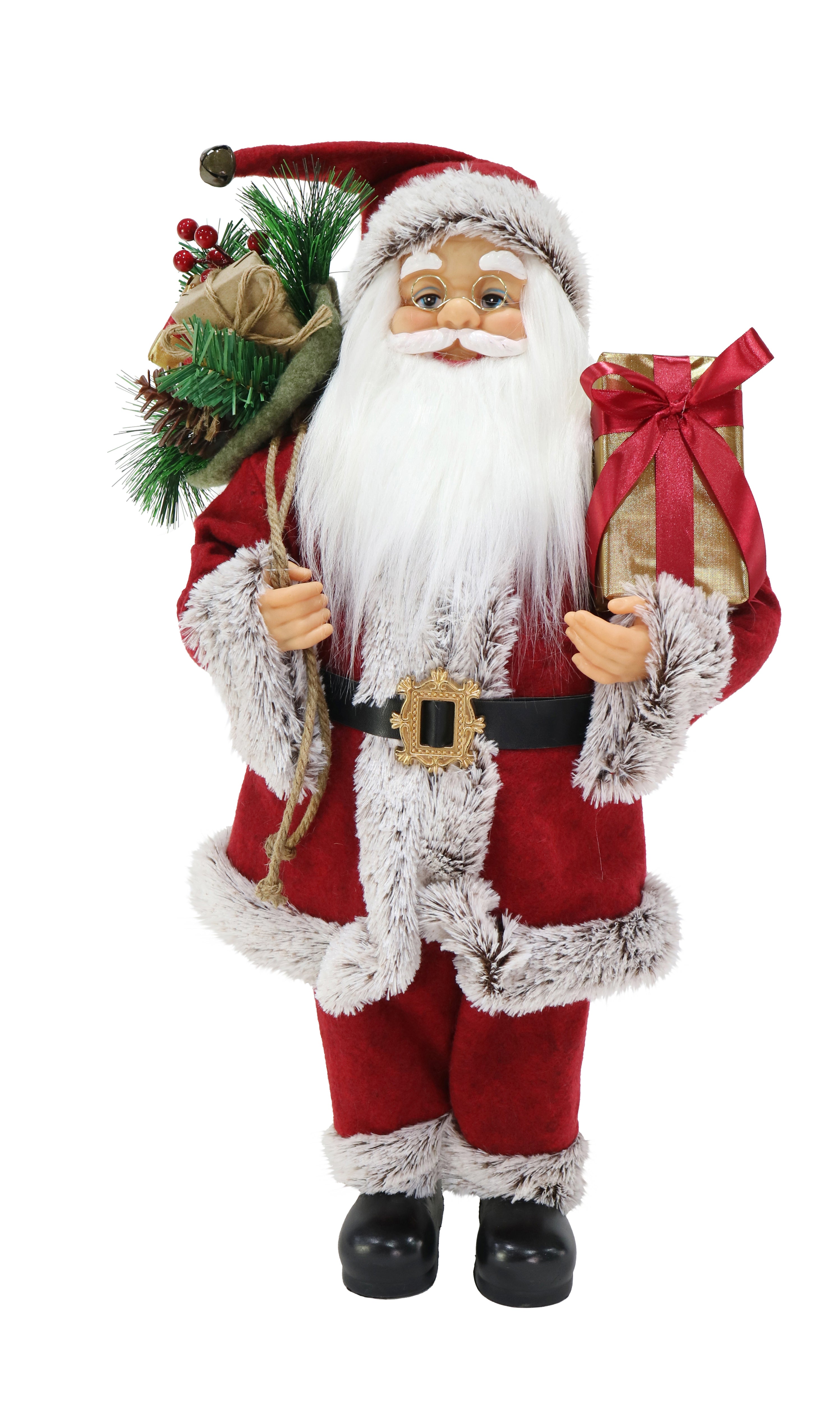 Santa Figurine - Red, Assorted Design  60cm, 1pc