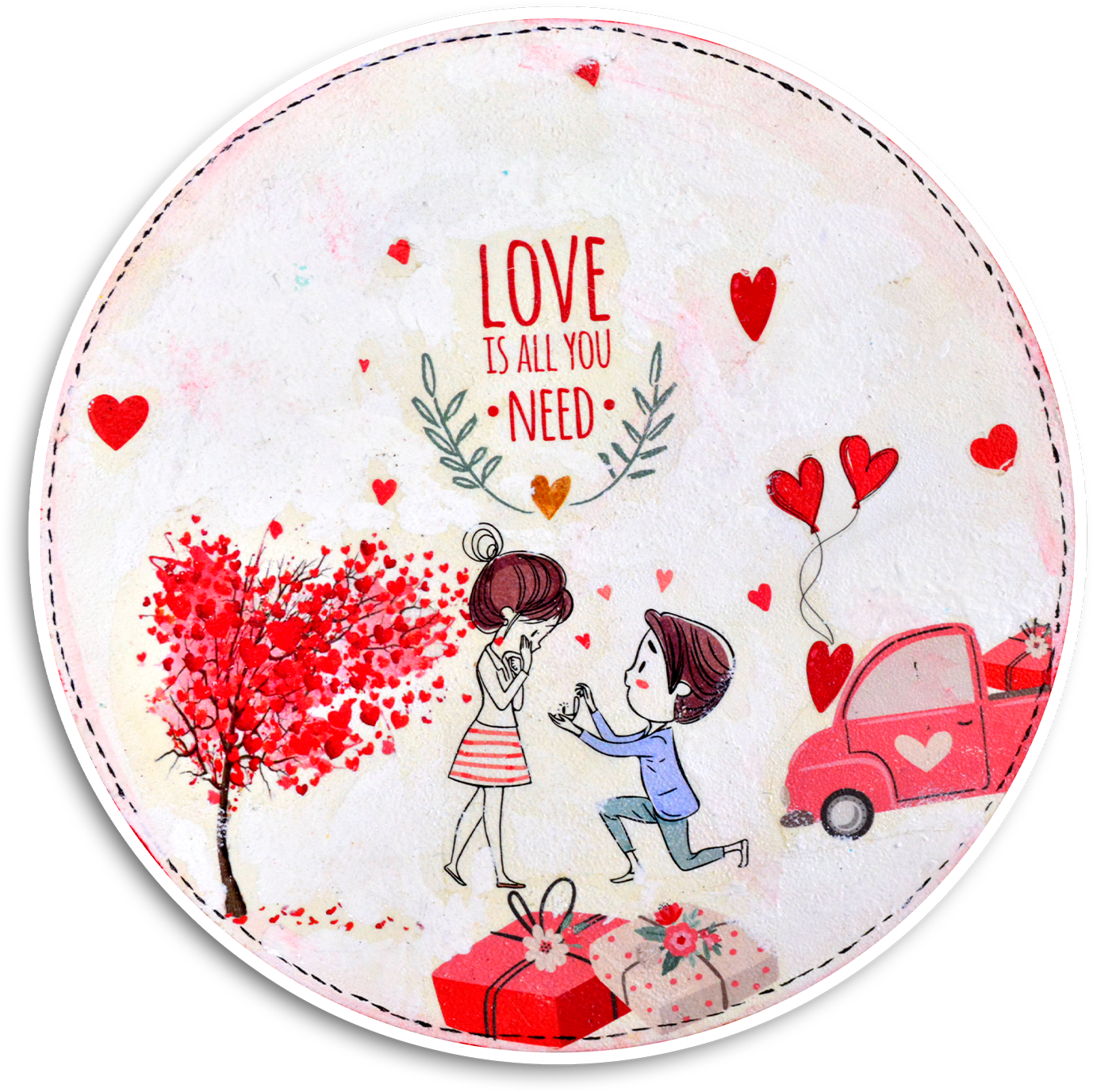 Deco Transfer Sheet Blooming Love 7.5 X 10inch 1pc