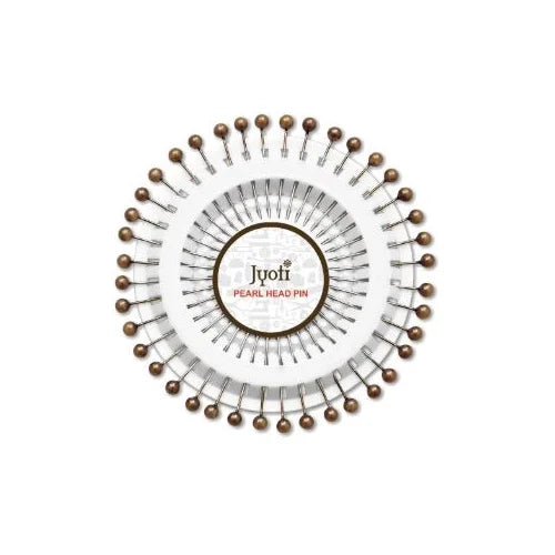 Pearl Head Pin Gold 40Pc Pbhc Jy