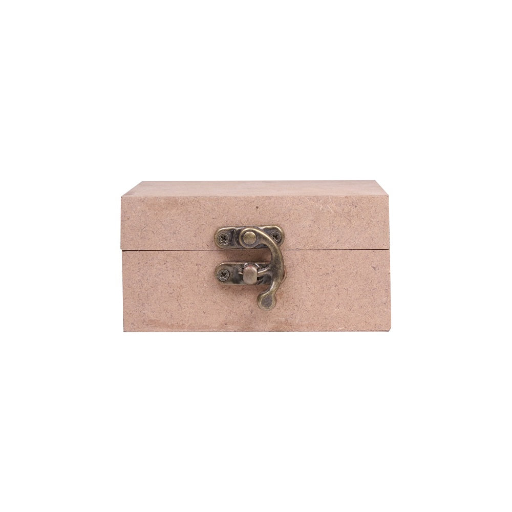 MDF Box With Latch Square 4 X 4 X 2Inch 5.5Mm Thick 1Pc Sw Lb