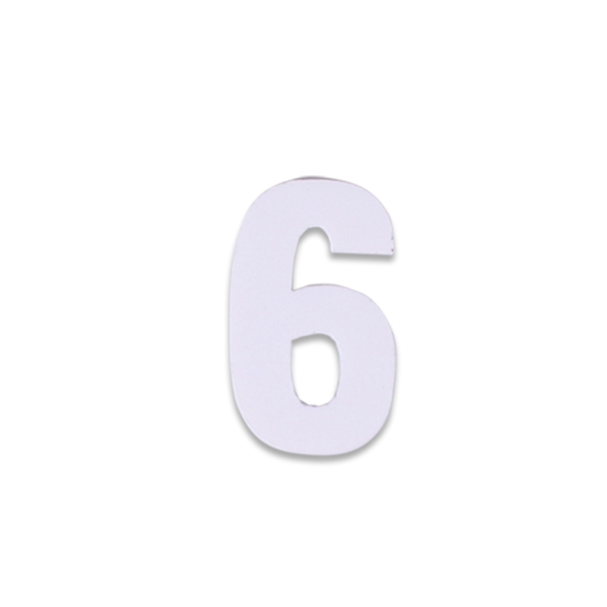 Clock Acrylic Numbers White 1inch 2.7mm Thick 15pc