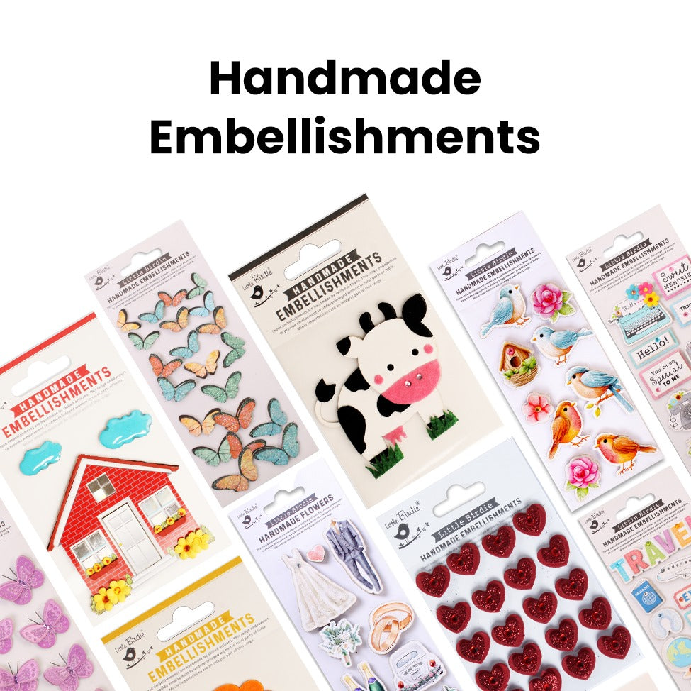 Embellishing your artsy creations using ItsyBitsy's Embellishments!