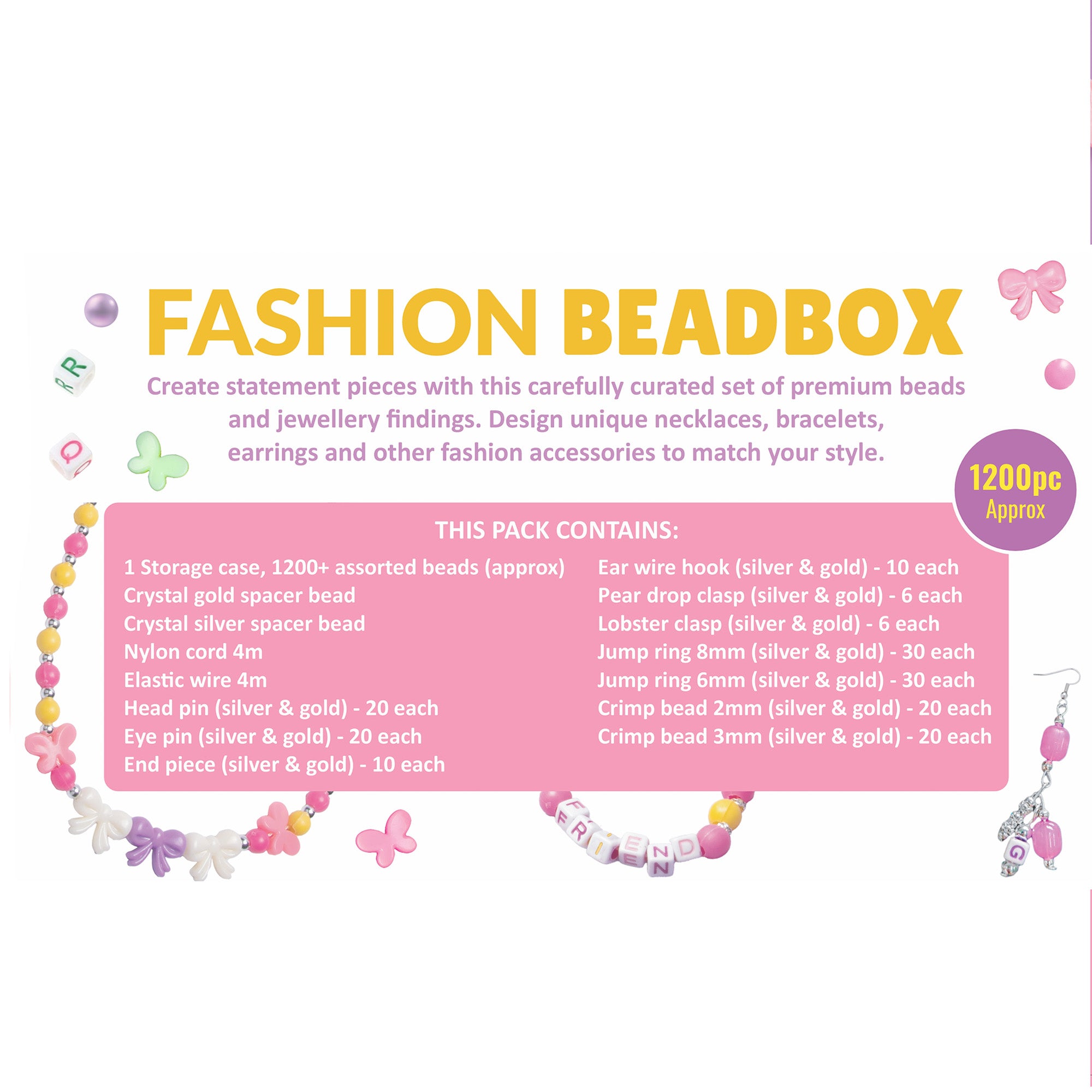 DIY Jewellery Artistry Kit Vivid Fashion 16 Cavity 1BOX