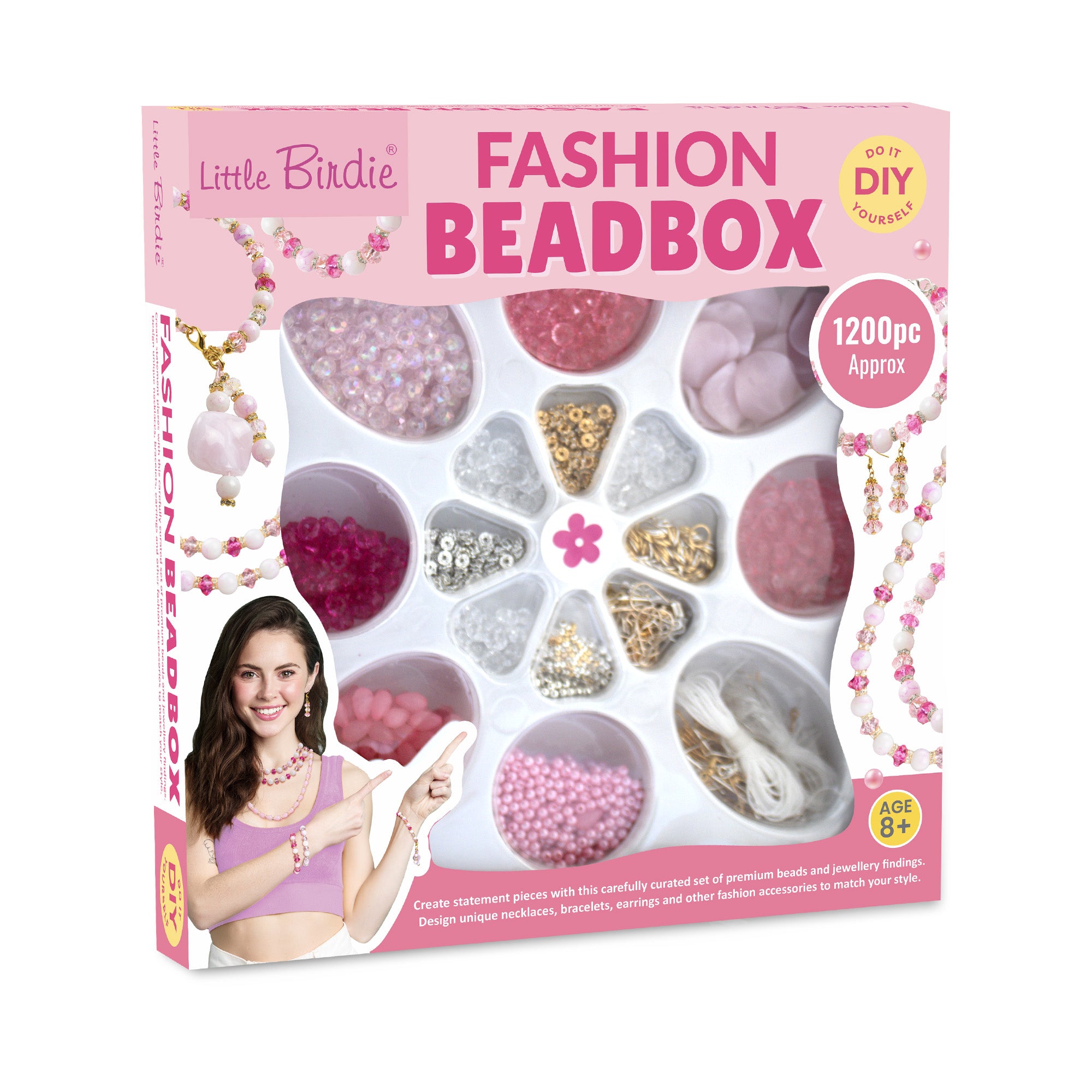 DIY Jewellery Artistry Kit Pink Passion 16 Cavity 1BOX